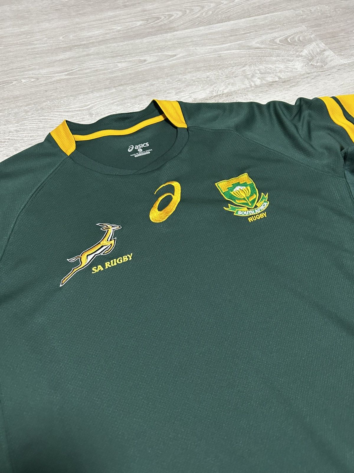 Asics South Africa World Cup 2015 Rugby Union Shirt Asics Size L Size US L / EU 52-54 / 3 - 2 Thumbnail