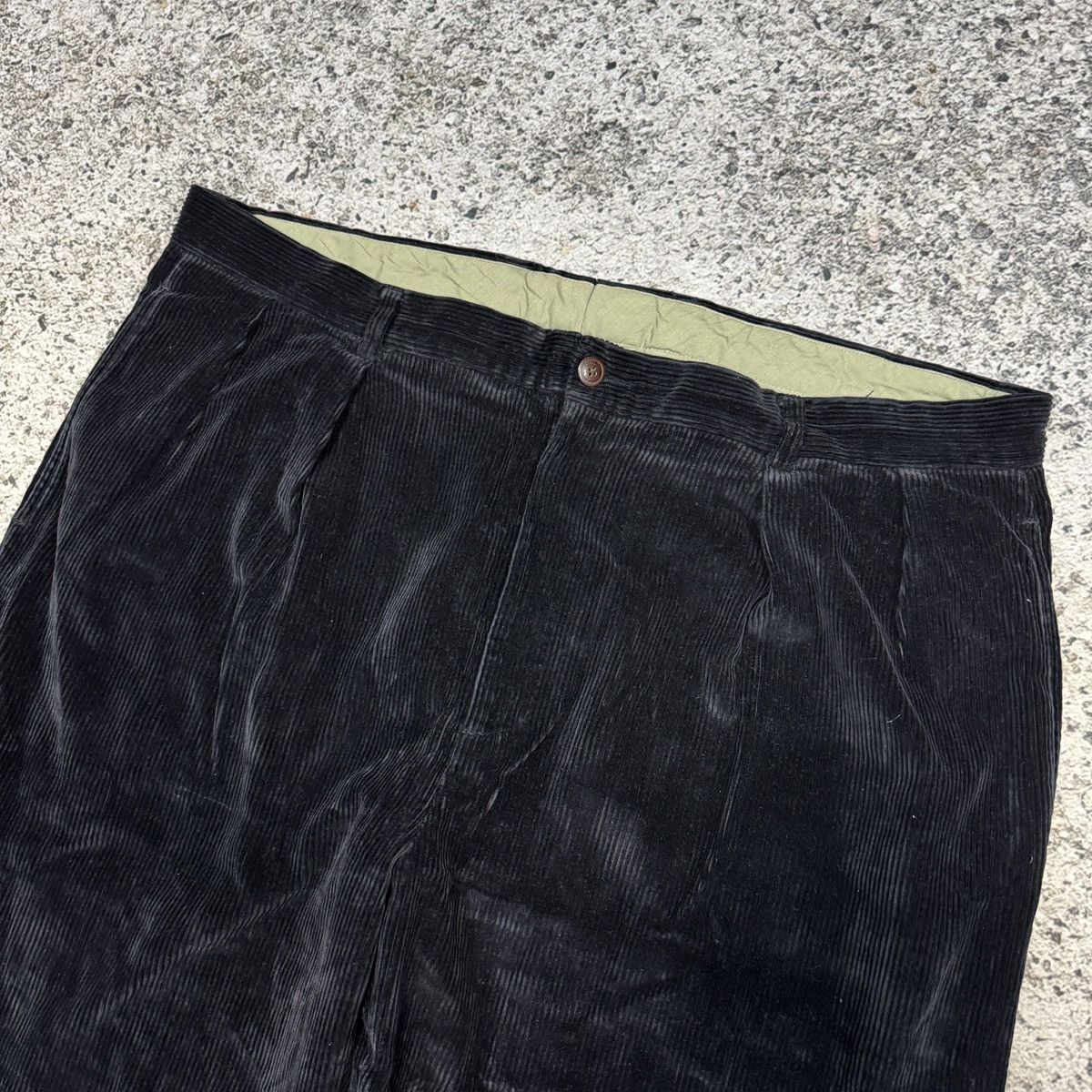 Vintage 90s Nautica Baggy Black Corduroy Pants ERD RRL Bode Grunge Size US 42 / EU 58 - 5 Thumbnail