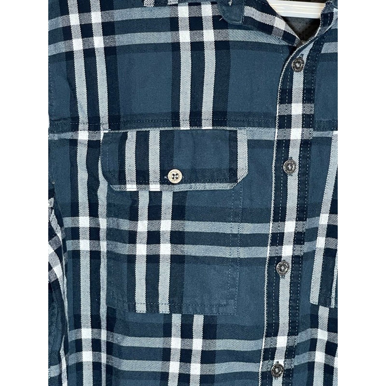 Wrangler Wrangler ATG All Terrain Gear Elbow Patch Button-Up Flannel Size US L / EU 52-54 / 3 - 4 Thumbnail