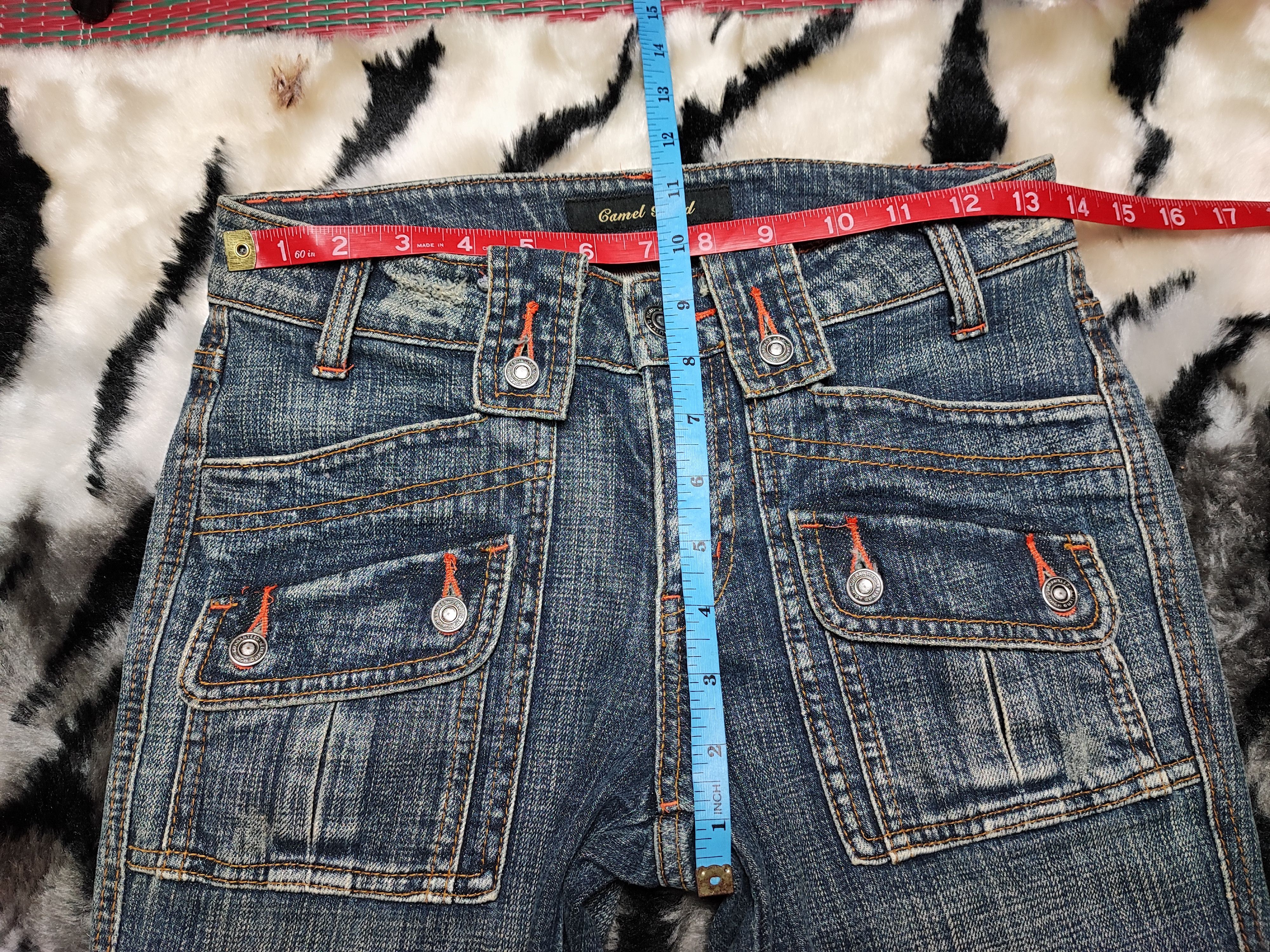 Hysteric Glamour Flare Bush Pants Jeans Camel Road Mud Rusty Bootcut Size US 27 - 10 Thumbnail