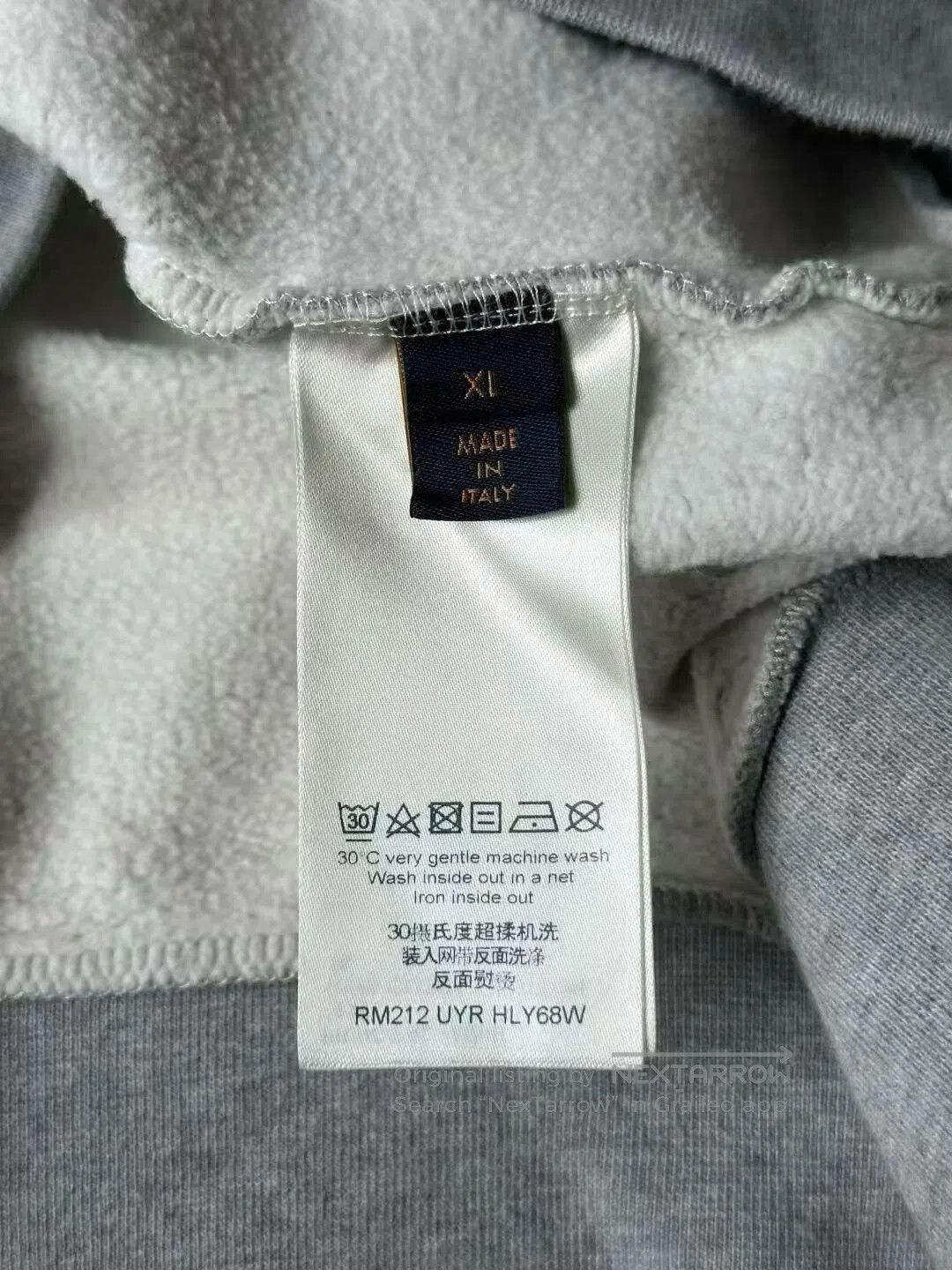 Louis Vuitton Louis Vuitton LV Gray Hoodie. Size US XL / EU 56 / 4 - 4 Thumbnail