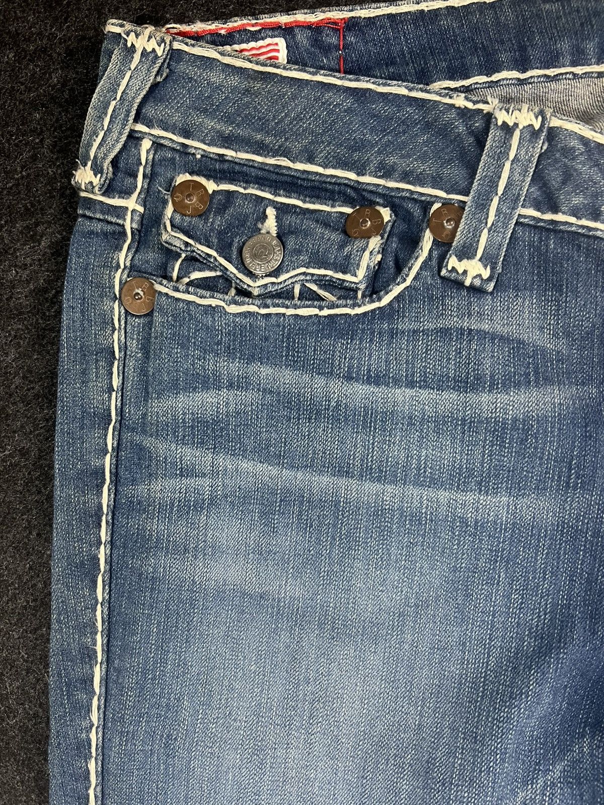 True Religion True Religion Becky Super T Flare Embroidery Jeans Size US 34 / EU 50 - 5 Thumbnail