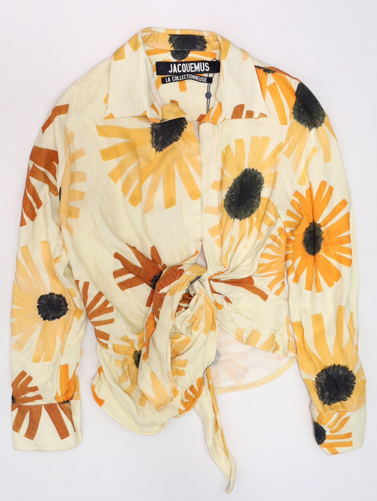 Jacquemus Jacquemus Bahia La Collectionneuse Viscose Linen Shirt Top Size XS / US 0-2 / IT 36-38 - 4 Thumbnail