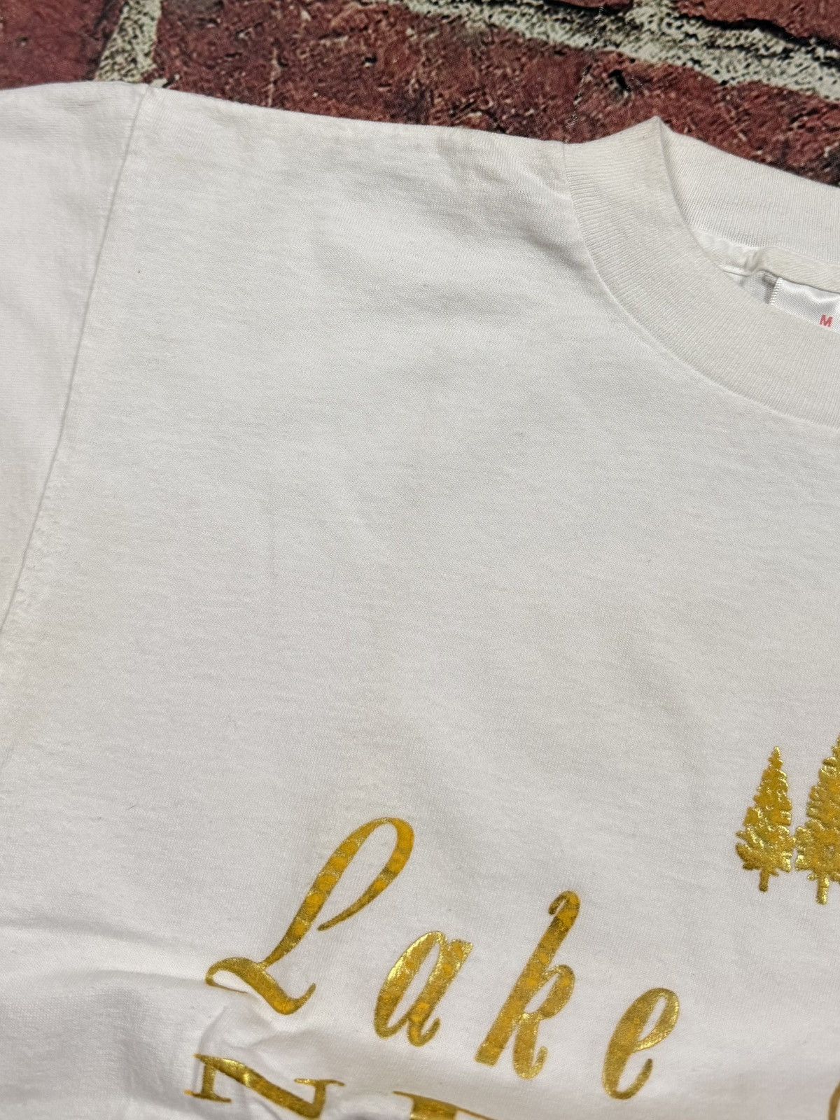 Vintage Vintage 90s Lake Tahoe Nevada T Shirt Outdoor Nature Trees Size US M / EU 48-50 / 2 - 9 Thumbnail