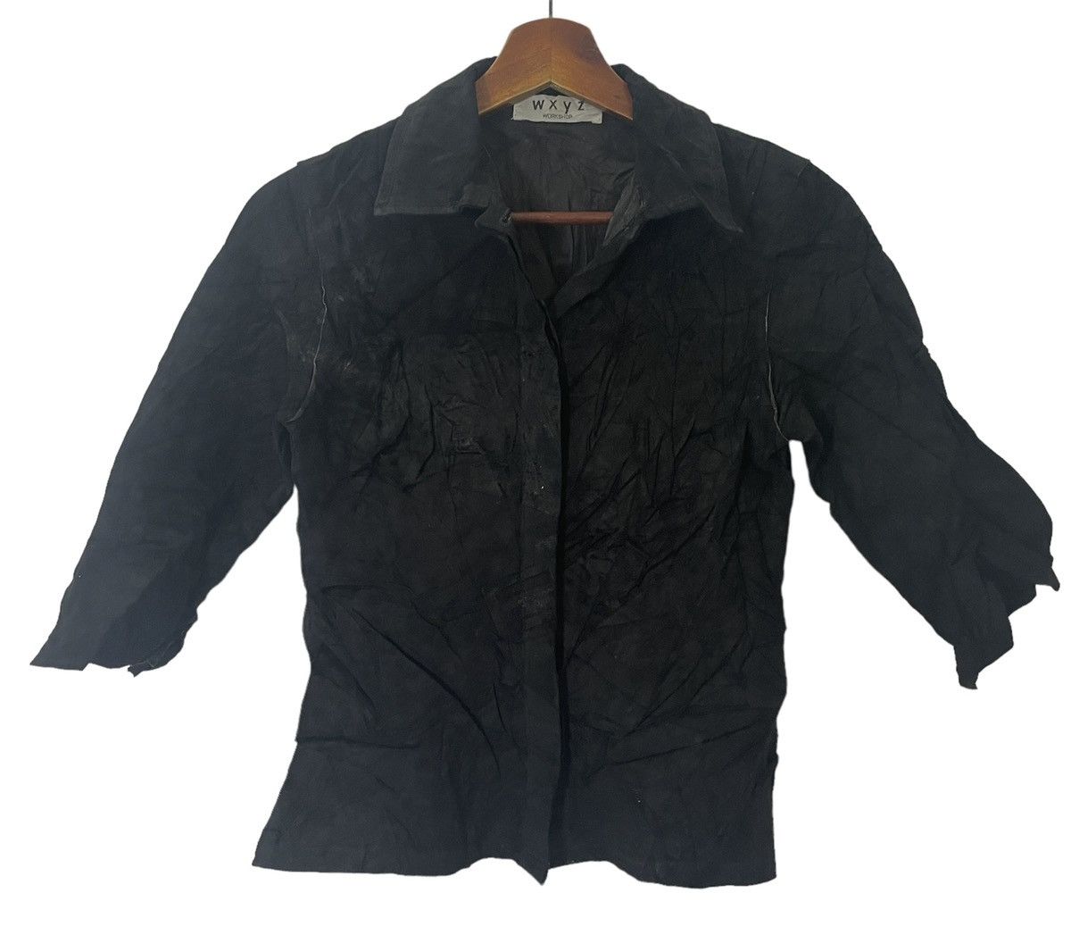 Yohji Yamamoto Vintage Wxyz Workshop By Yohji Yamamoto Leather Jacket Size S / US 4 / IT 40 - 1 Thumbnail