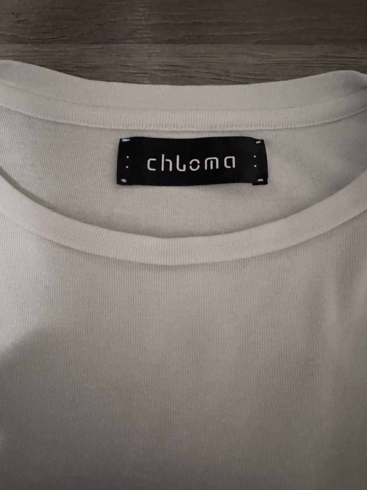 chloma "QUANTUM FOAM" LONG SLEEVE TEE / white×light blue Size US S / EU 44-46 / 1 - 8 Thumbnail