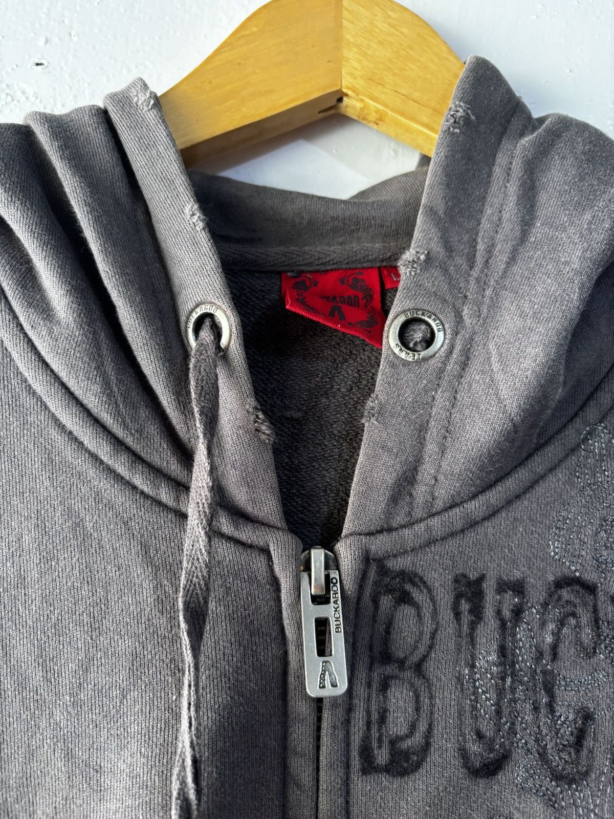 BUCKAROO Y2K Distressed BUCKAROO Zip hoodie Size US L / EU 52-54 / 3 - 4 Thumbnail