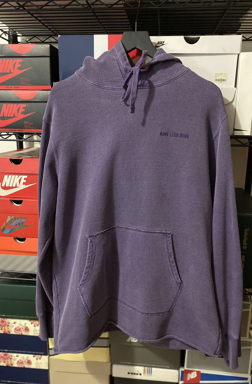 Aime Leon Dore Aime Leon Dore Distressed Raw Edge Hoodie Size US M / EU 48-50 / 2 - 2 Thumbnail