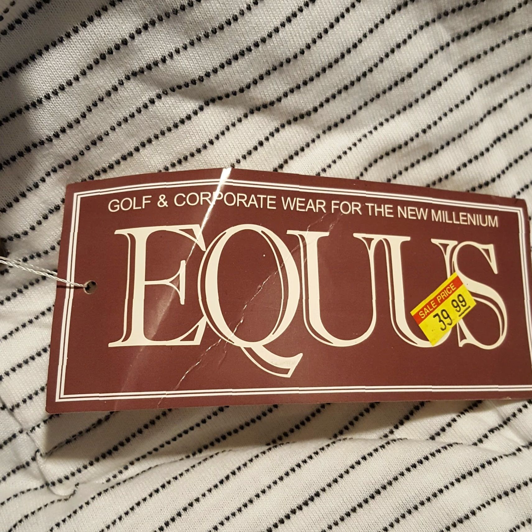 Vintage VINTAGE Equus Polo Shirt Mens 3XL Striped Short Sleeve Golf Tennis 90s White Polo Shirt Size US XXL / EU 58 / 5 - 6 Thumbnail