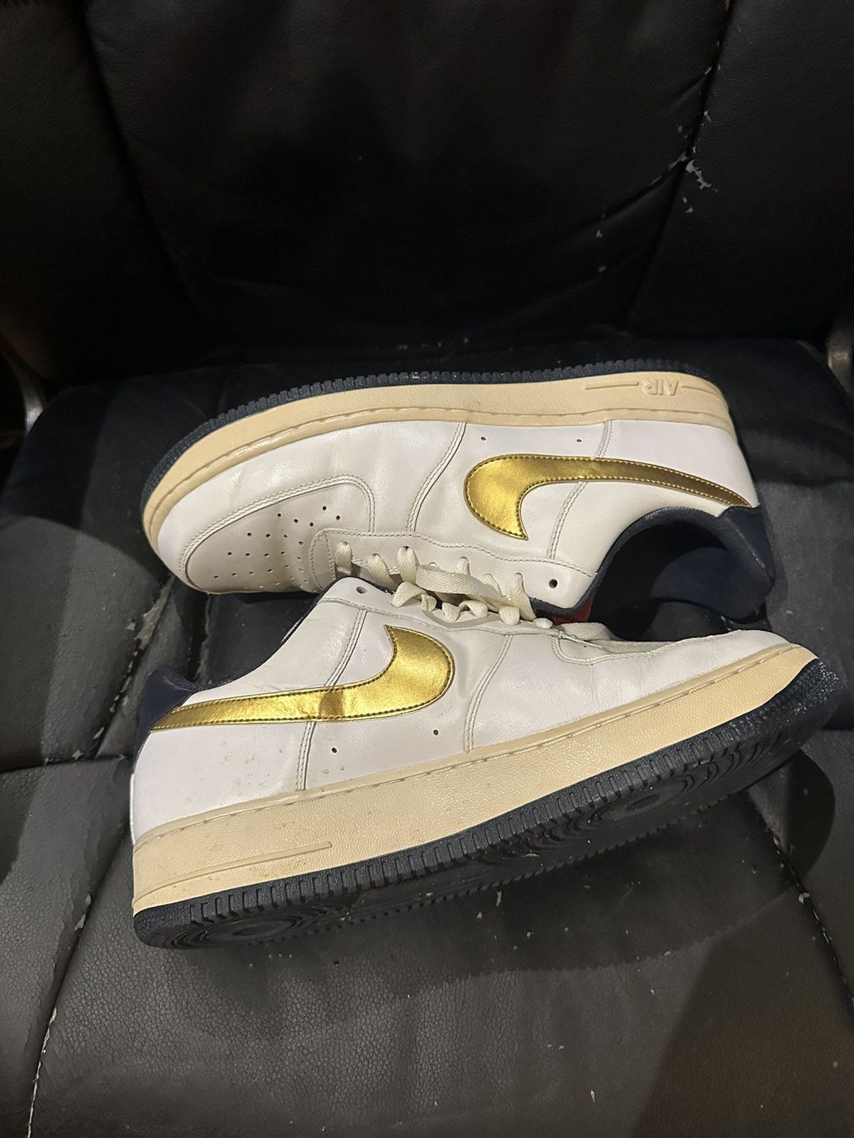 Nike 2008 USA Olympic Air Force 1 Low White Size US 11 / EU 44 - 6 Thumbnail