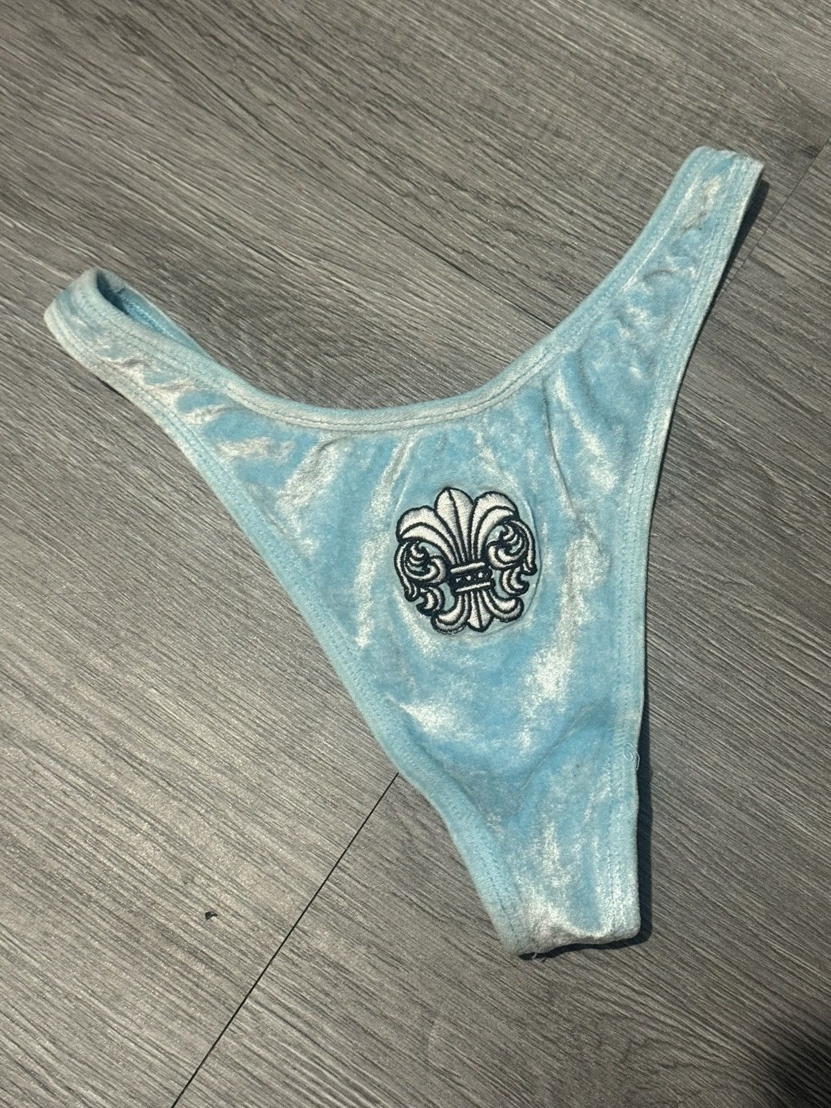 Chrome Hearts Rare vintage chrome hearts velvet fleur thong Size ONE SIZE - 1 Thumbnail
