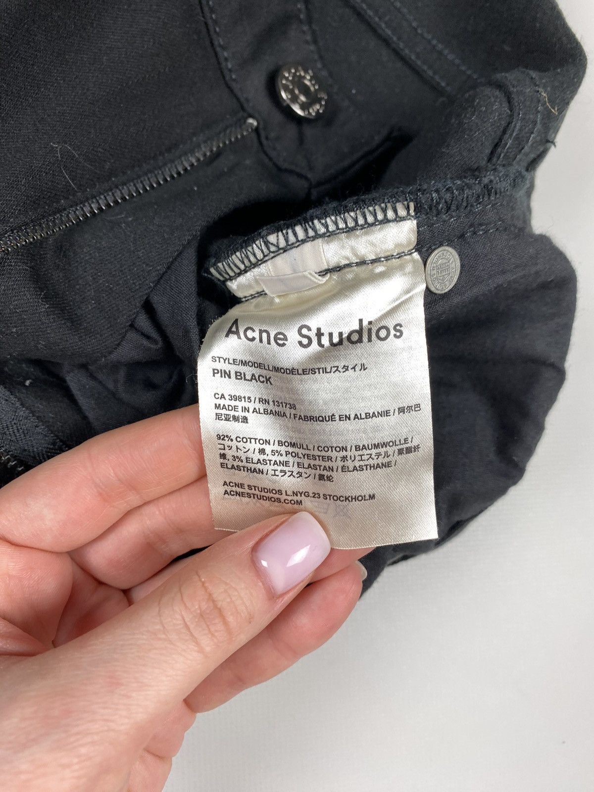 Acne Studios Acne Studios Pin Black ladies skinny jeans size 29 / 32 Size 29" - 16 Thumbnail