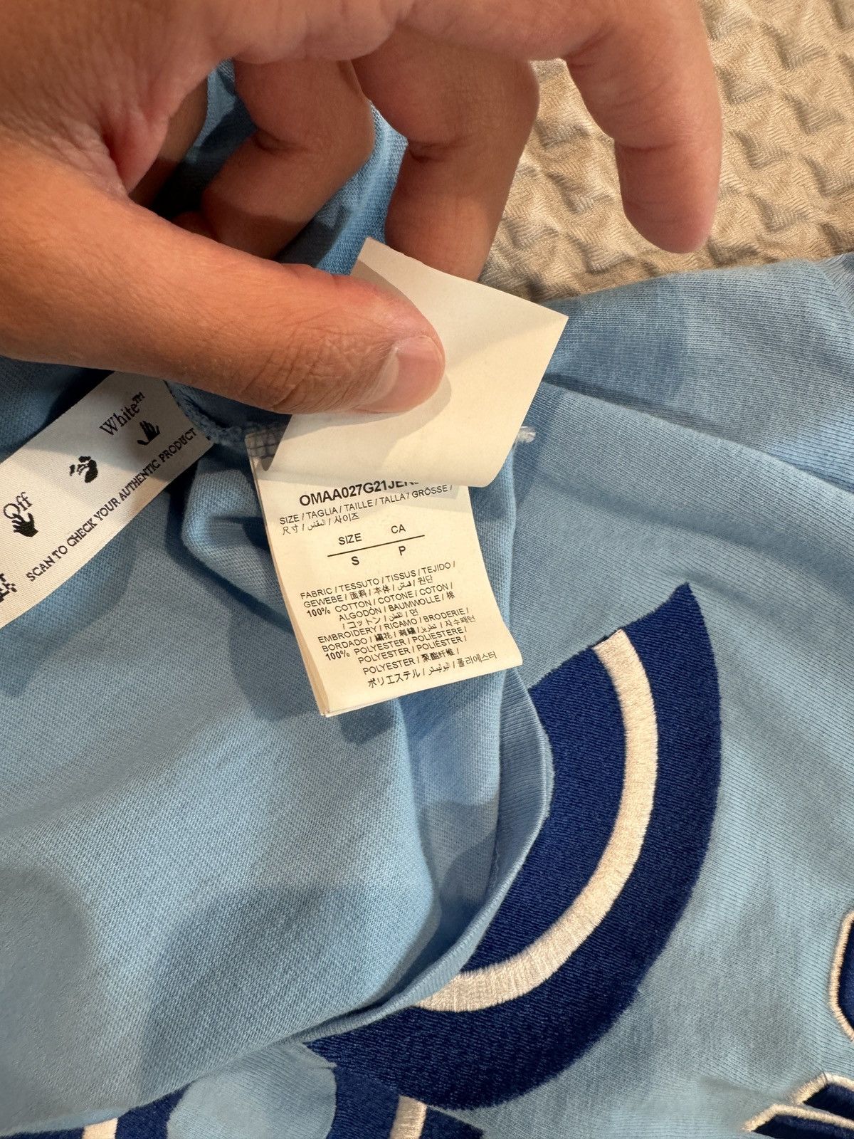 MLB × Off-White MLB X Off White Blue Jays Tee Size US S / EU 44-46 / 1 - 7 Thumbnail