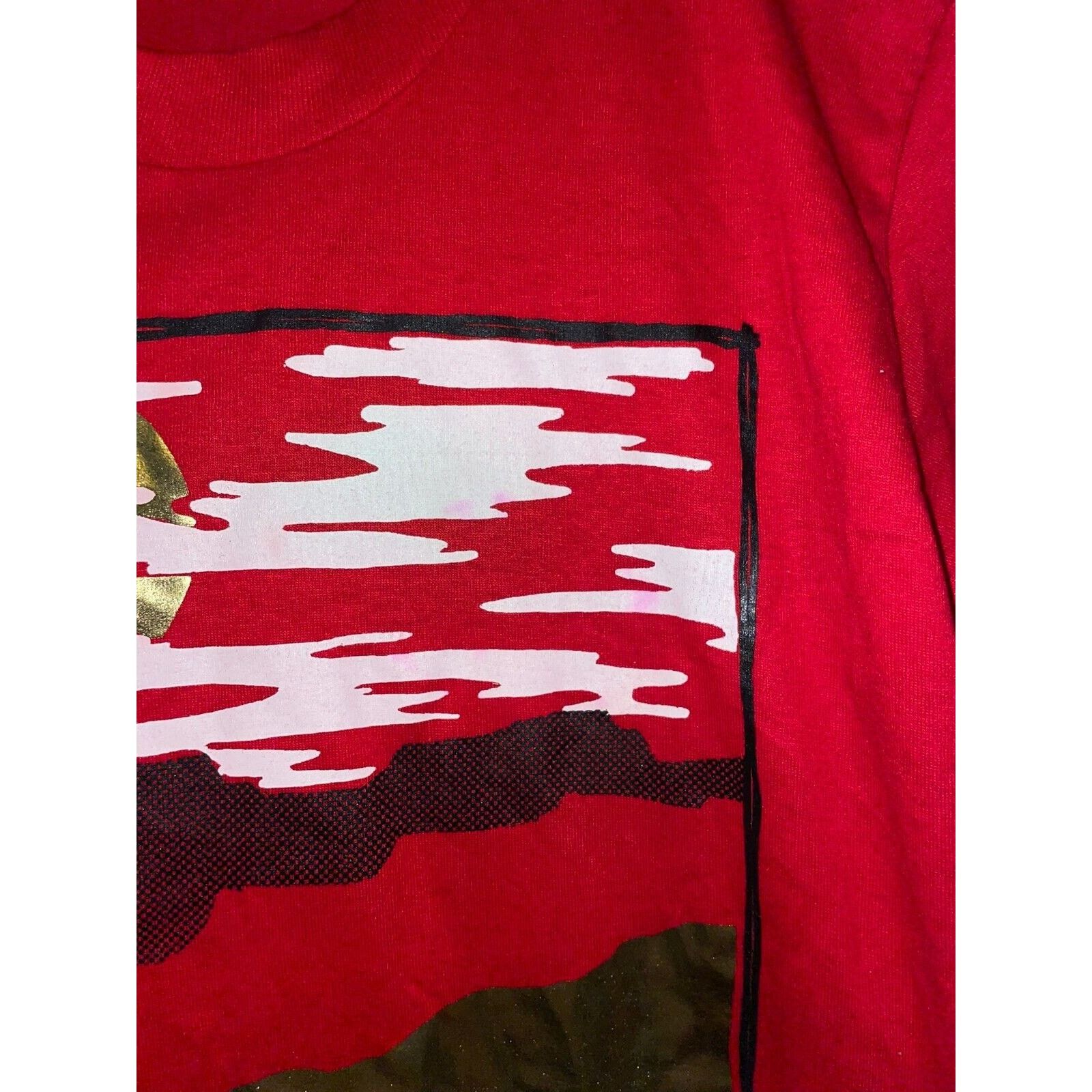 Jerzees Vintage Native American Shirt South Dakota Tee Red Tee 90s M Size US M / EU 48-50 / 2 - 4 Thumbnail