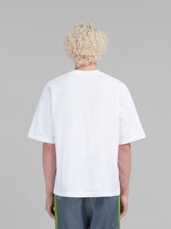 Marni o1f1d3z0326 T-Shirt in White Size US M / EU 48-50 / 2 - 2 Thumbnail