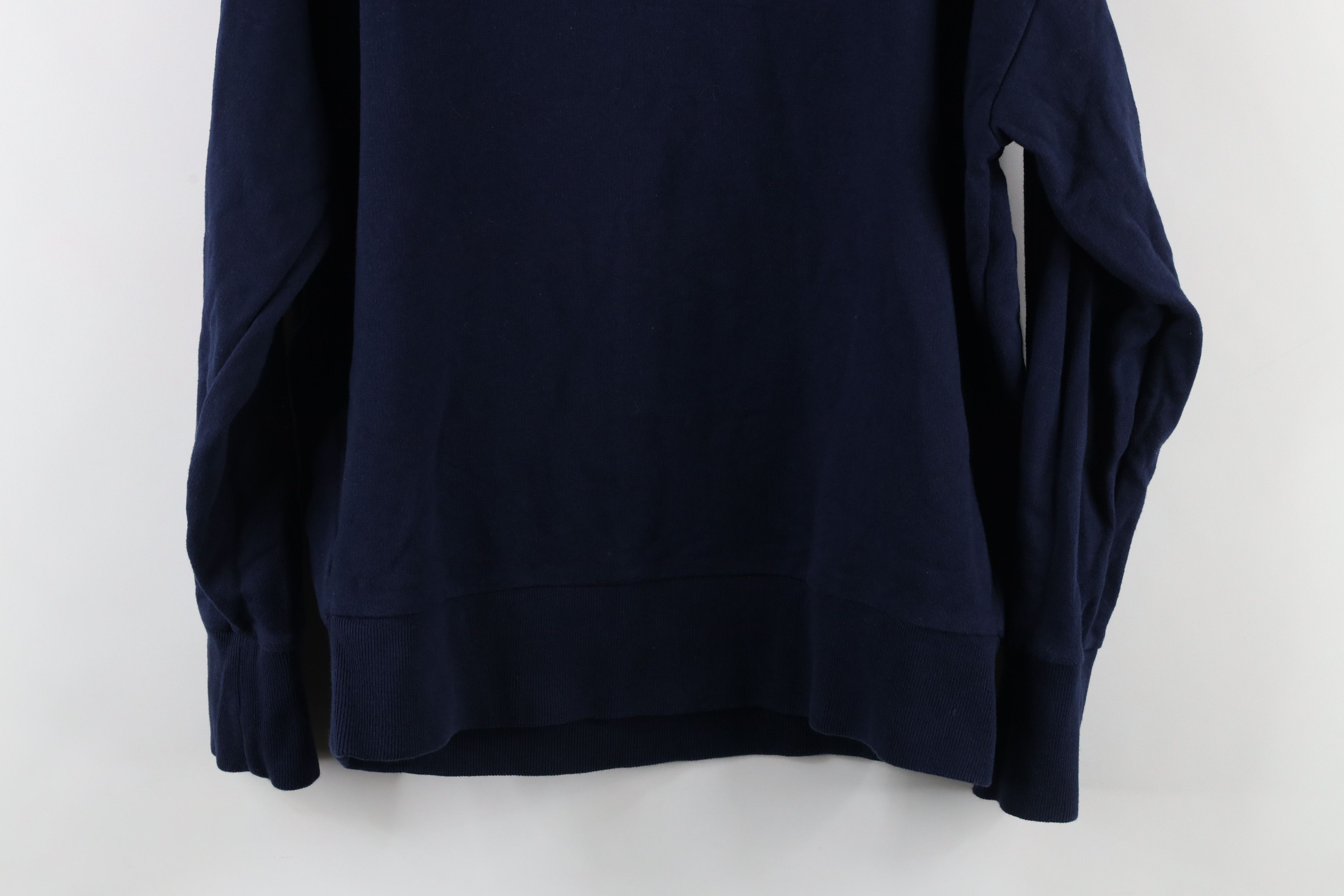 J.Crew × Vintage J Crew Floral Flower Crewneck Sweatshirt Navy Blue Size M / US 6-8 / IT 42-44 - 9 Thumbnail
