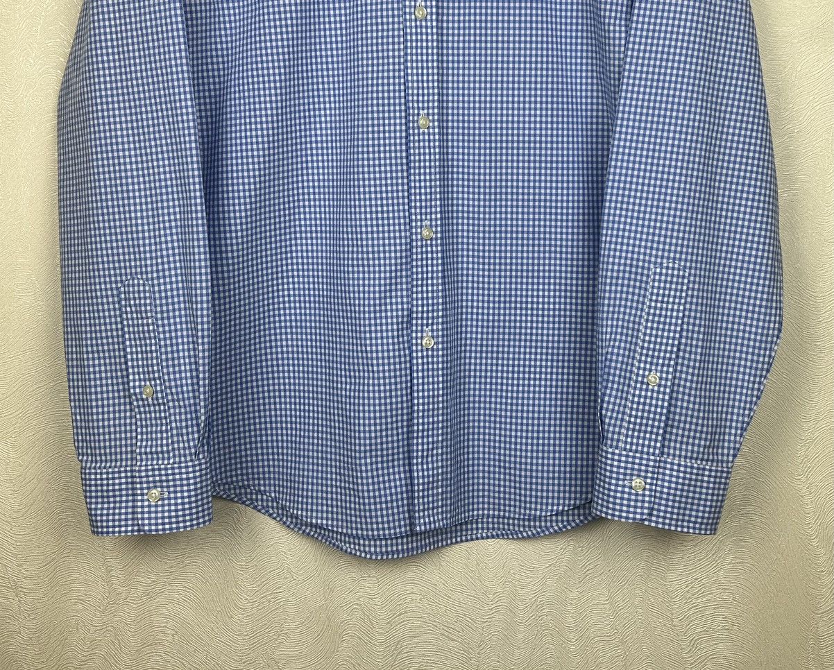Polo Ralph Lauren Polo Ralph Lauren Blue Check Slim Fit Stretch Shirt Sz XL Size US XL / EU 56 / 4 - 3 Thumbnail