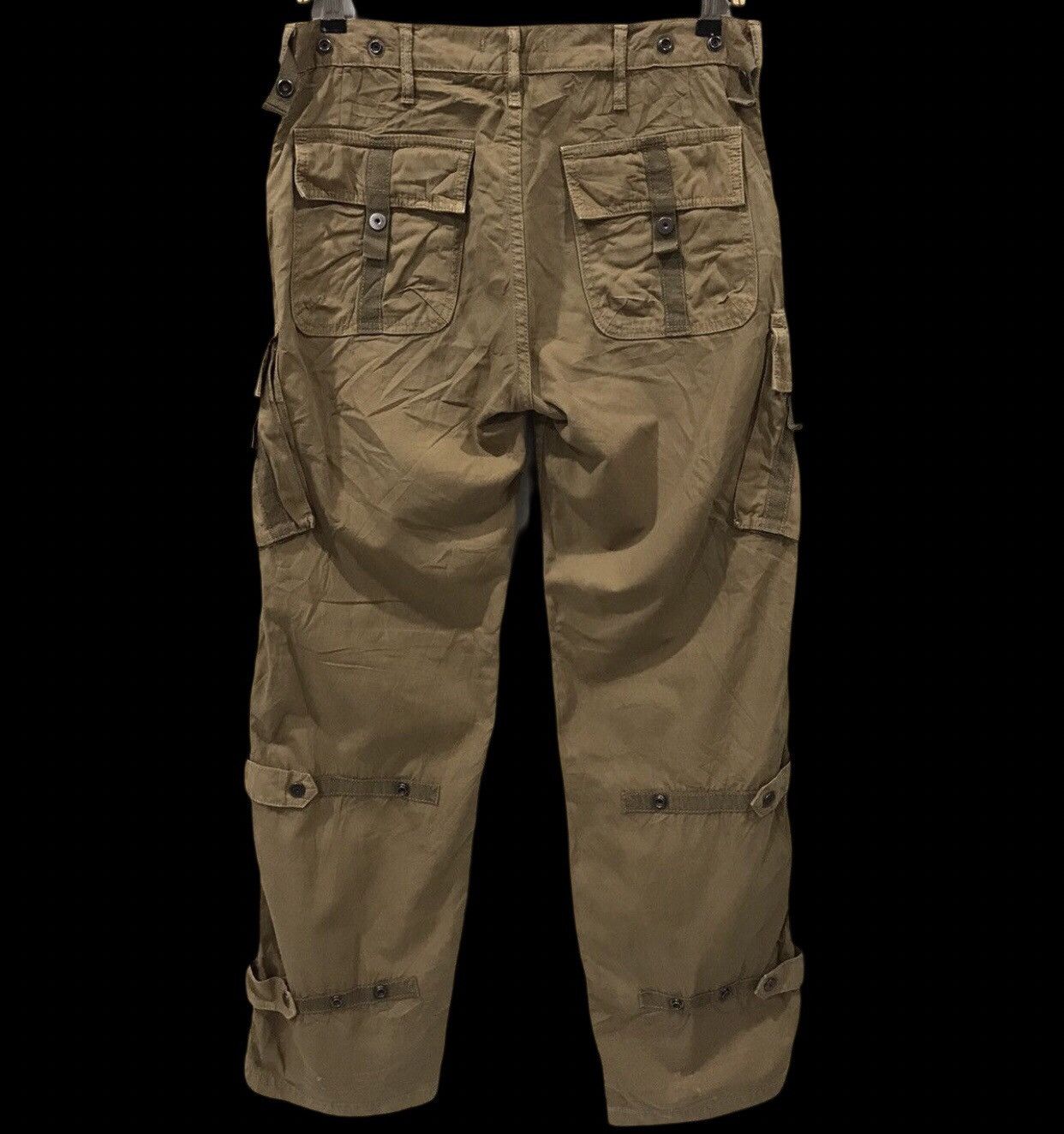 Japanese Brand BLUE WAY Archival Design Rare Parachute Cargo Pant Size US 31 - 2 Thumbnail