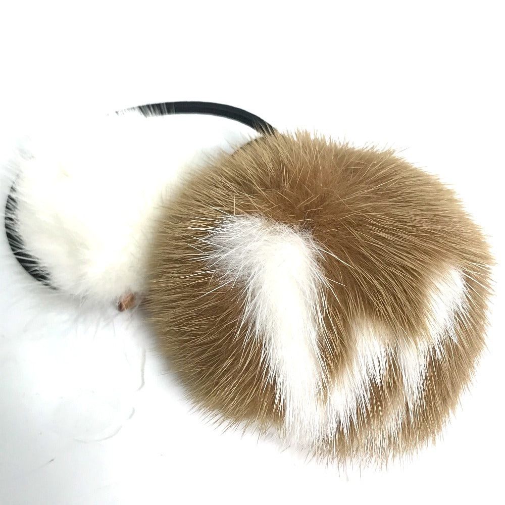 Louis Vuitton Louis Vuitton M77738 Choux Vison Lv Cozy Hair Accessory Elastic Scrunchie Fur Women Brown Size ONE SIZE - 1 Thumbnail