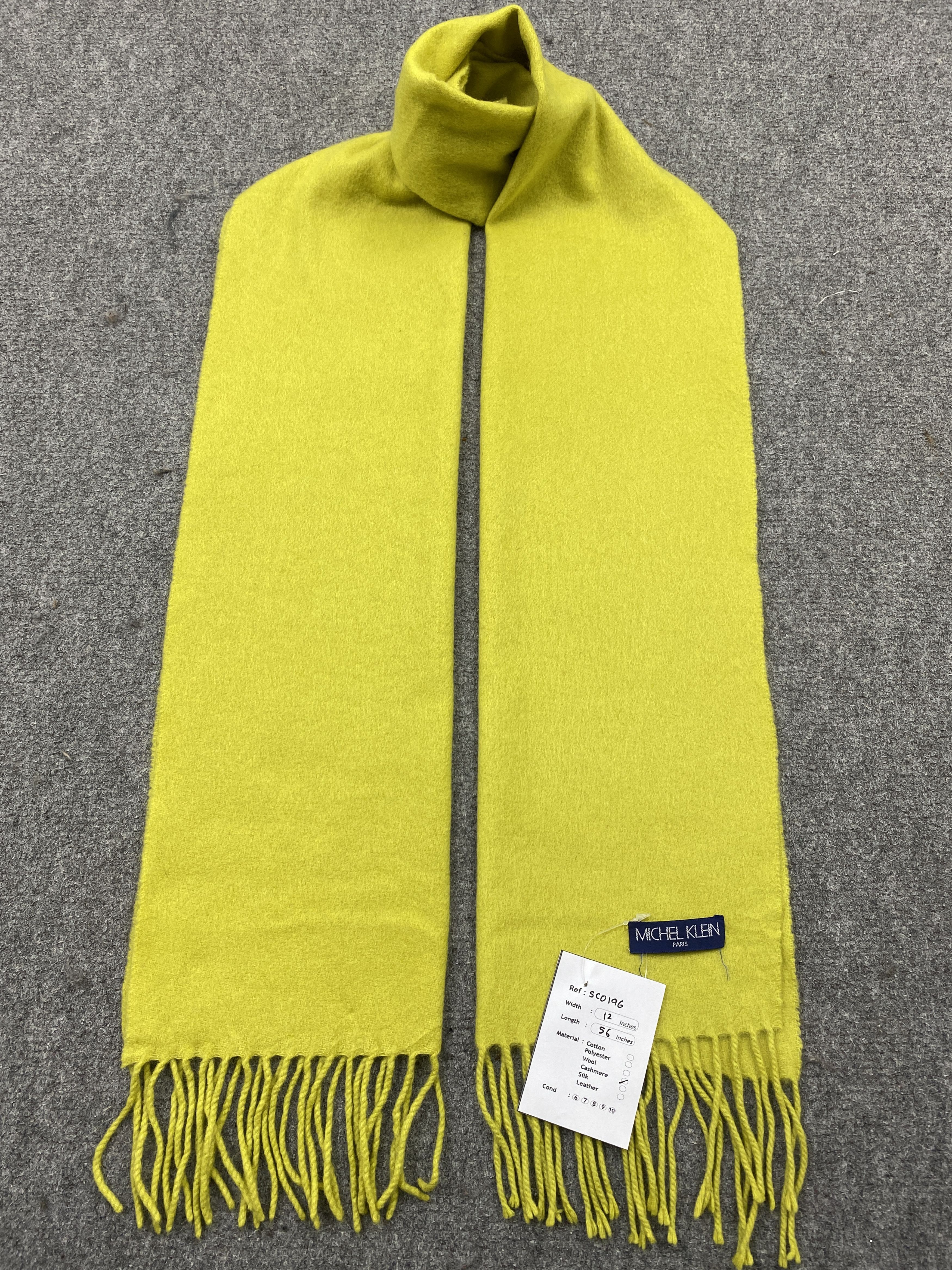 Michel Klein Michel Klein Cashmere Scarf / Muffler / Neckwear SC0196 Size ONE SIZE - 1 Thumbnail