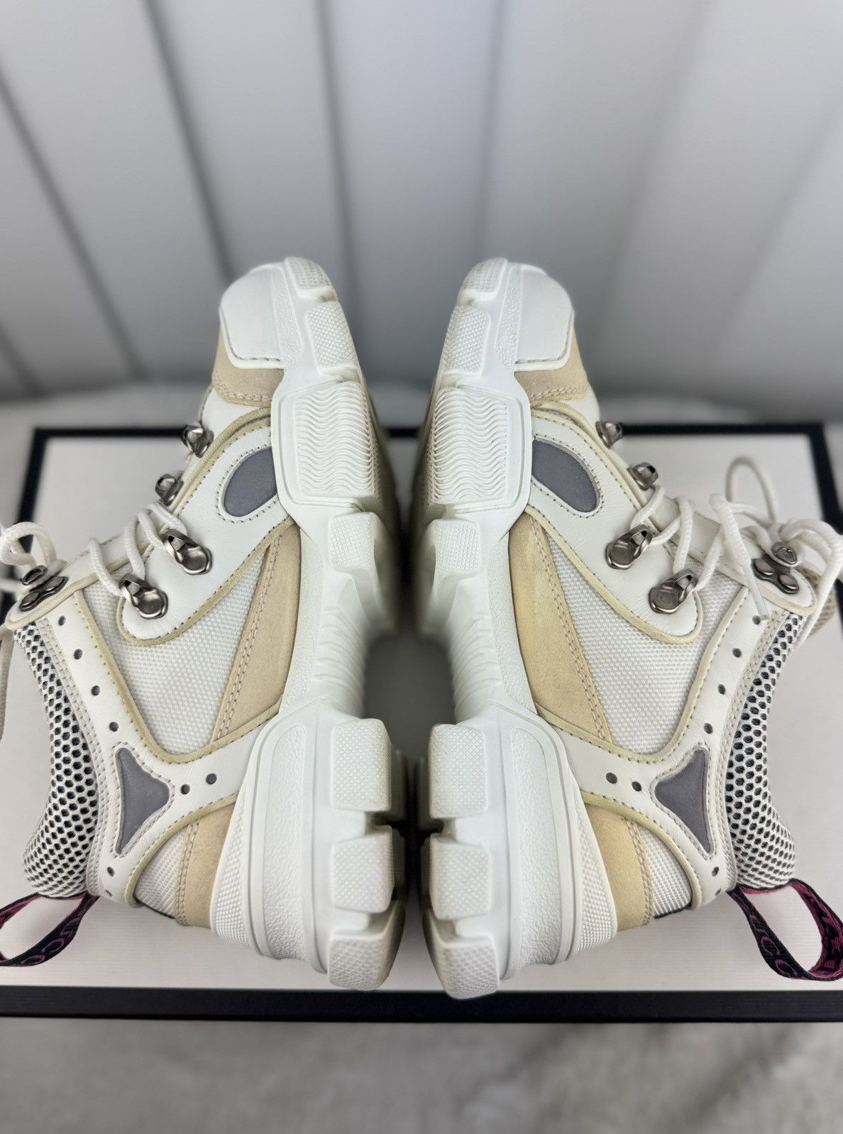 Gucci Gucci Flashtrek Sneakers White Size US 6 / IT 36 - 6 Thumbnail