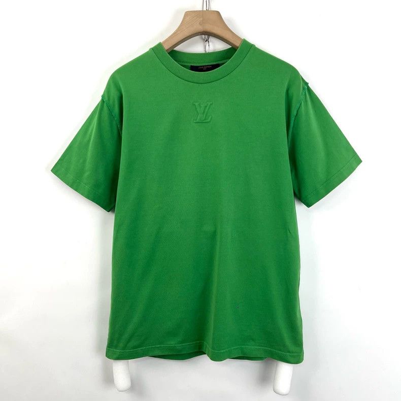 Louis Vuitton Green embossed logo short sleeve