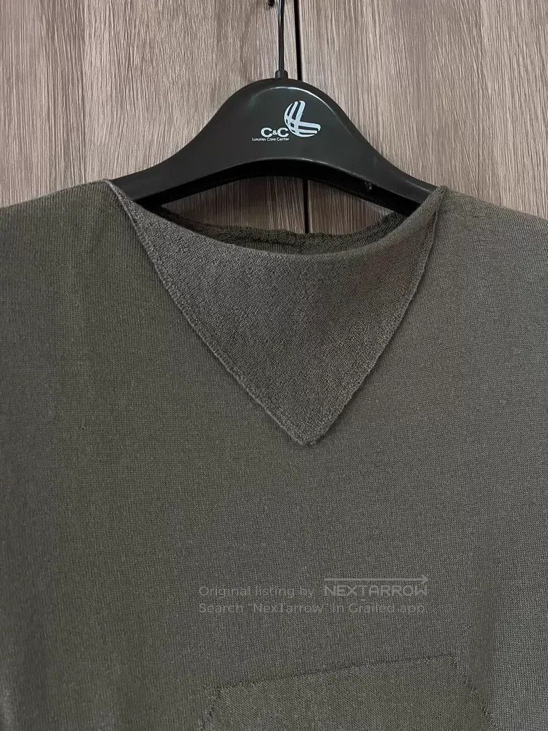 Rick Owens Rick Owens Wool scarf collar sweater with long sleeves Size US M / EU 48-50 / 2 - 3 Thumbnail