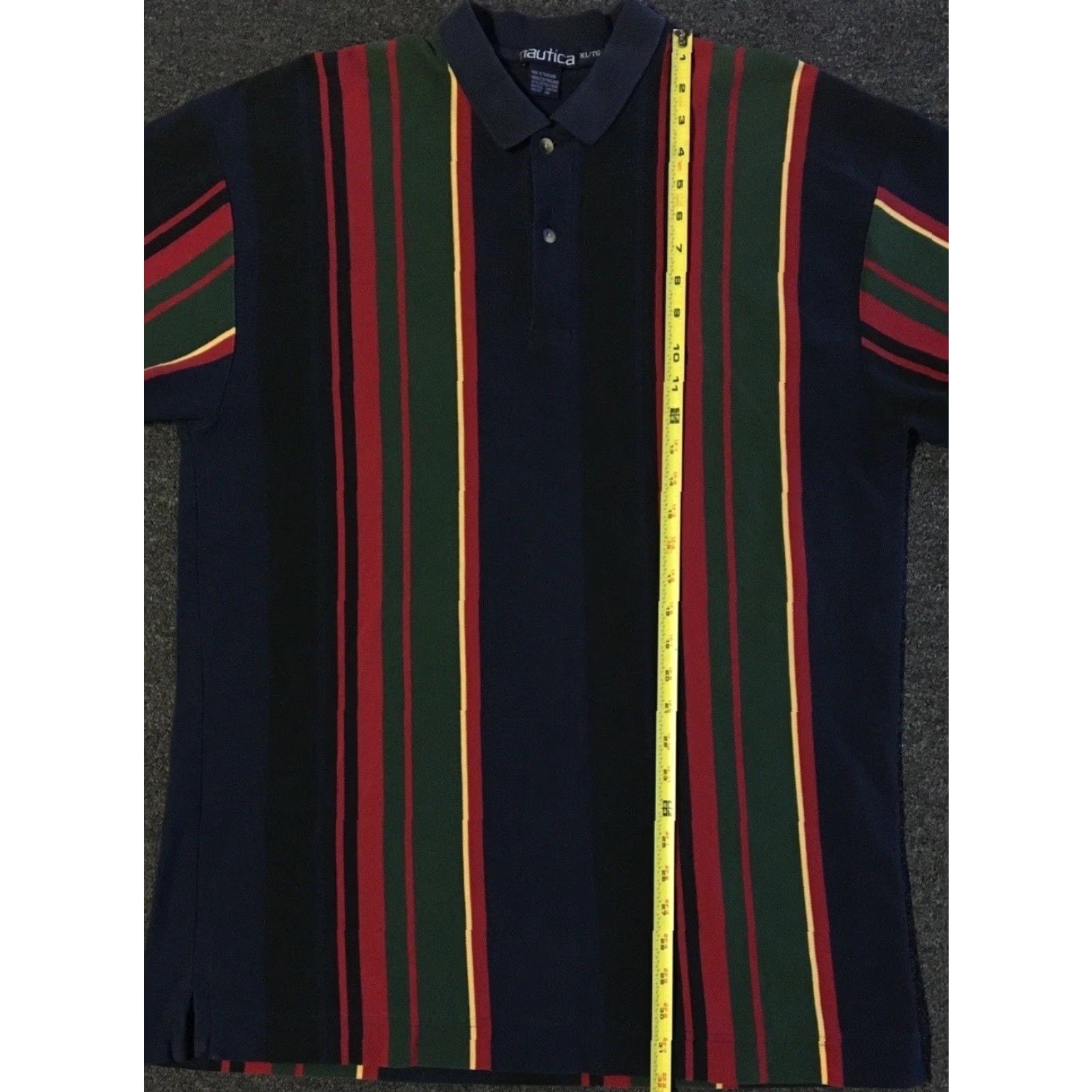 Nautica VINTAGE Nautica Polo Shirt Striped XL Men Short Sleeve Blue 90s Sailing Surf Skate Beach Nautical Retro US0 Size US XL / EU 56 / 4 - 6 Thumbnail