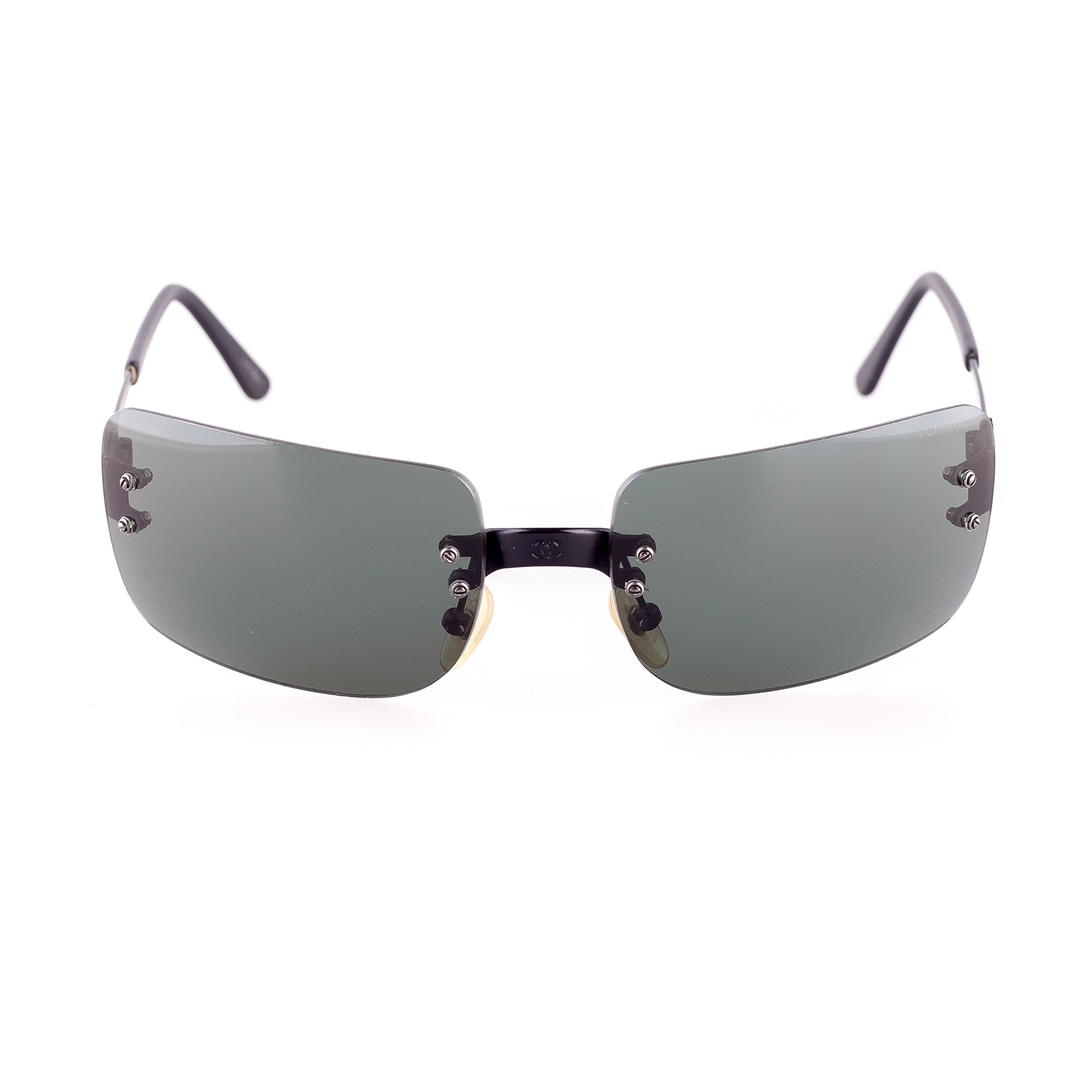 Chanel Chanel 4005 C.101/71 Rimless Vintage Sunglasses Size ONE SIZE - 4 Thumbnail