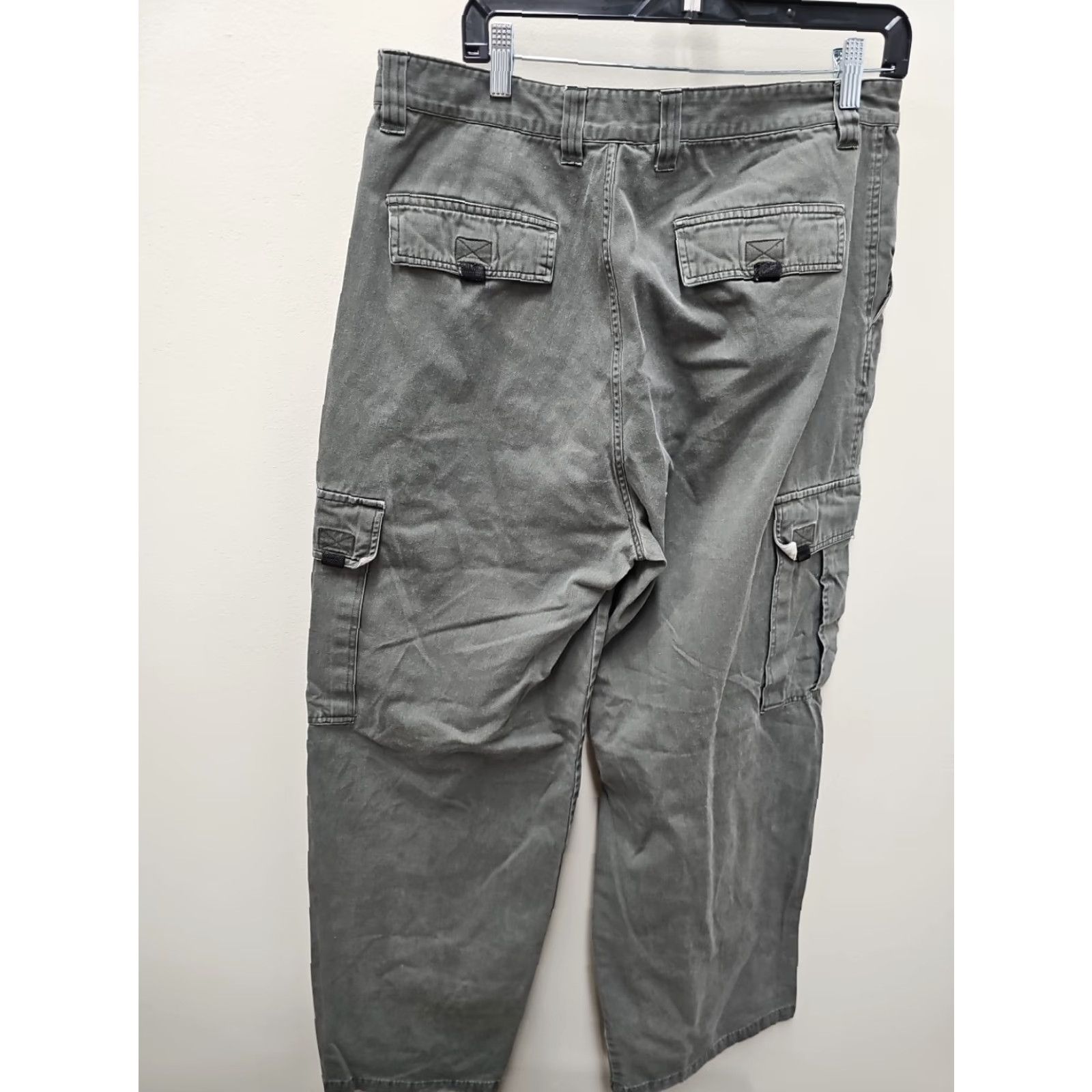 Vintage VTG On The Brink Cargo Pants Mens Waist 36x32 Green Distressed Cargo Pants 36 Regular Men’s Pants Size US 36 / EU 52 - 5 Thumbnail