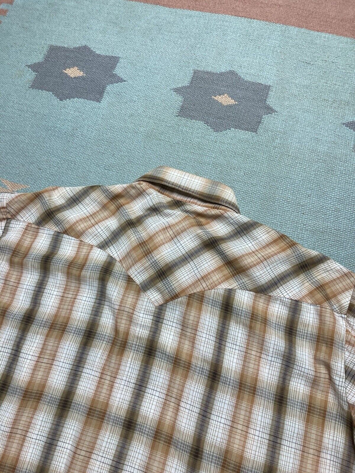 Vintage VTG Chute #1 Pearl snap shirt plaid western wear cowboy XL Size US XL / EU 56 / 4 - 7 Thumbnail