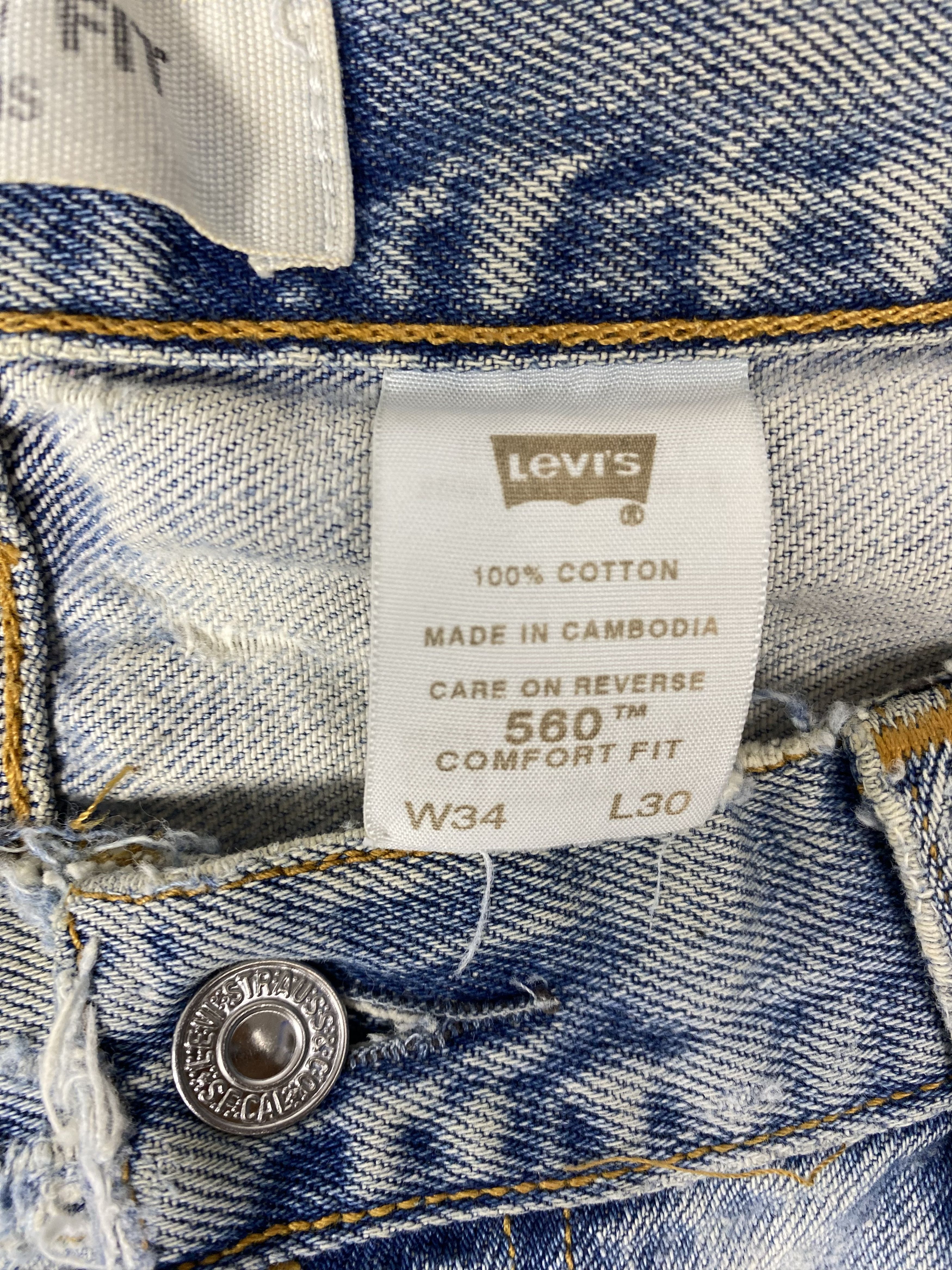 Levi's Vintage Levi's 560 Faded Blue Distressed Denim Jeans P0475 Size US 32 / EU 48 - 17 Thumbnail