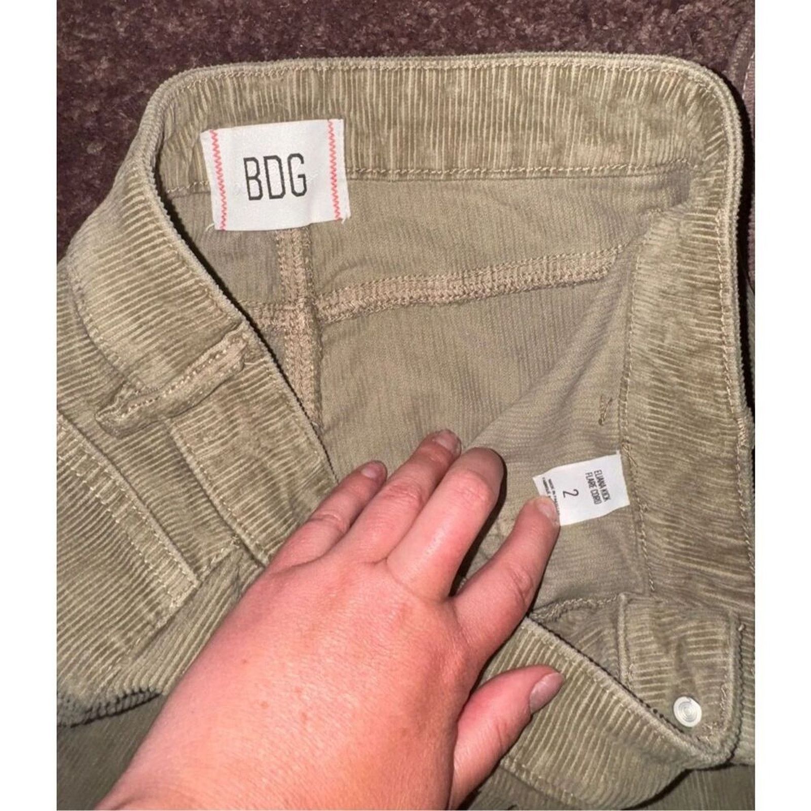 Bdg BDG Urban Outfitters Eliana Kick Flare Corduroy Pants Size 25" / US 0 / IT 36 - 3 Thumbnail
