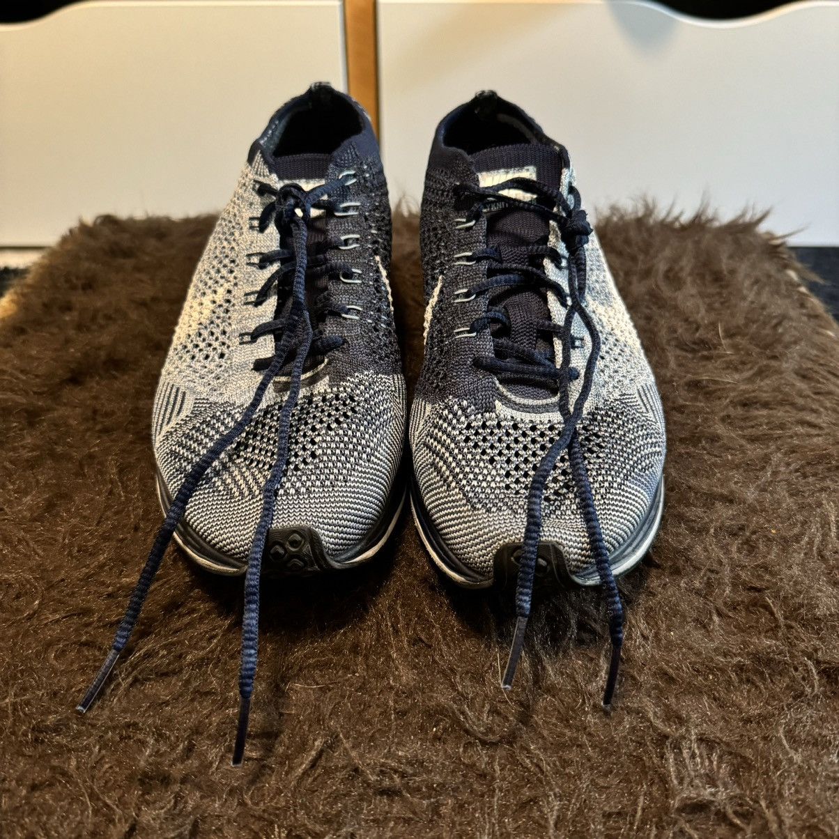 Nike Rare Nike Flyknit Racer Tint Blue size 8.5 (Lightly used) Size US 8.5 / EU 41-42 - 3 Thumbnail