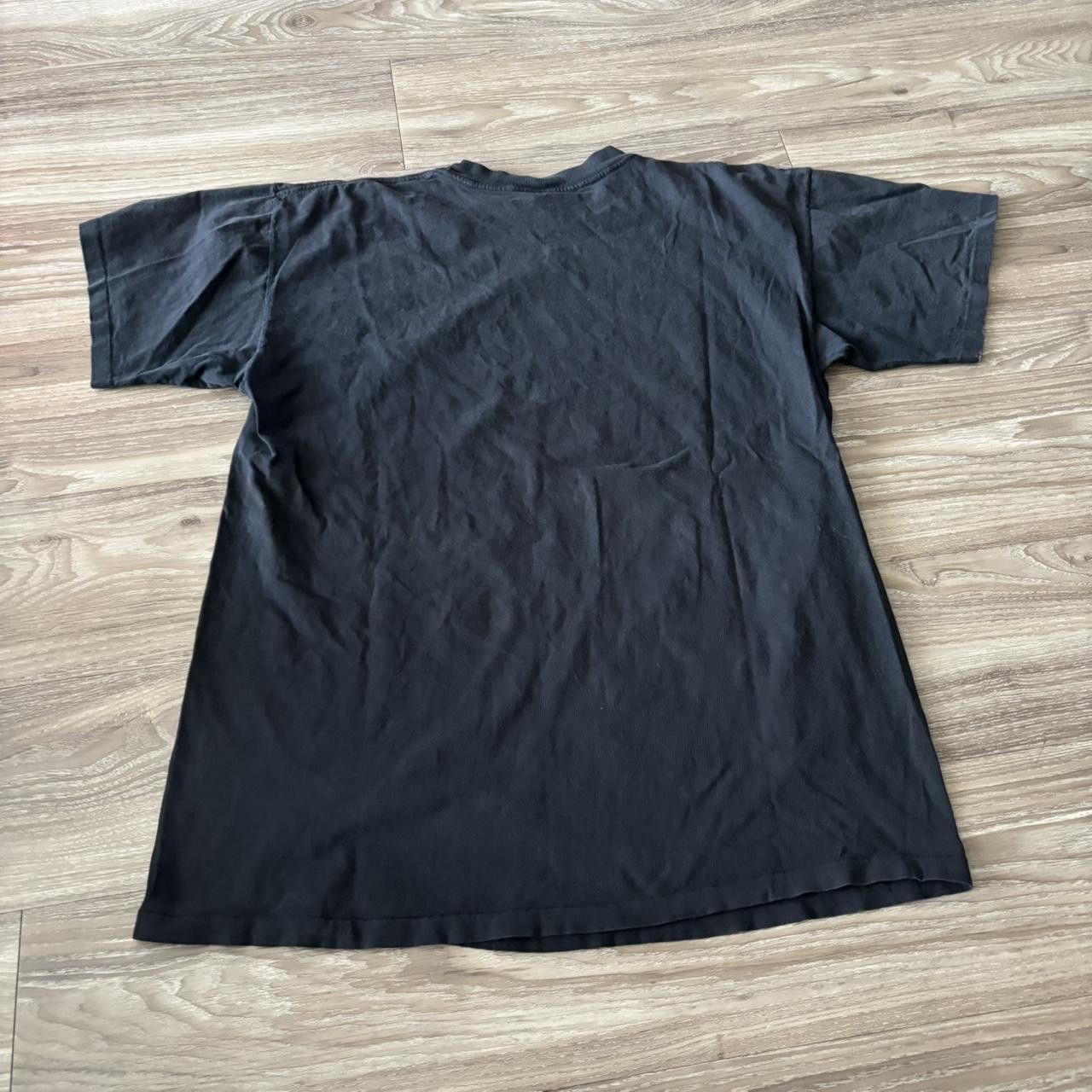 Vintage Crazy Vintage 90s Black Flower Single Stitch Graphic Tee! Size XL Size US XL / EU 56 / 4 - 4 Thumbnail