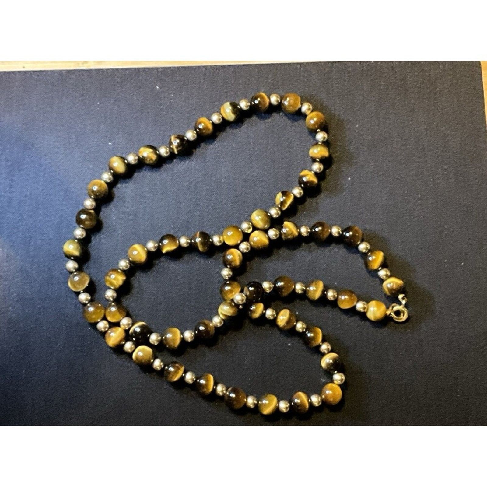 Other 1/20 14k Gold Filled Findings Beads Tiger Eye 24in Necklace Size ONE SIZE - 2 Thumbnail