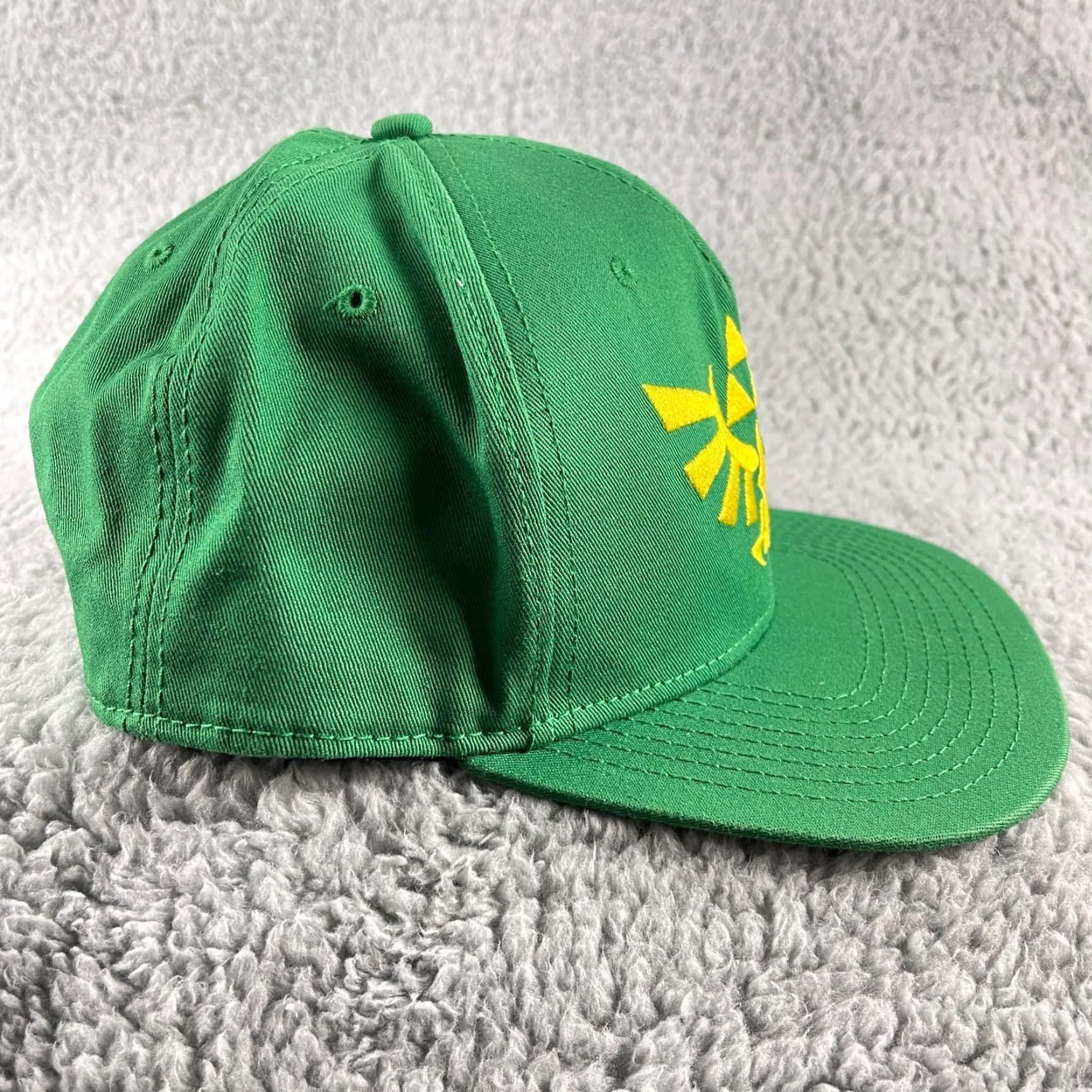 Vintage Zelda Snapback Hat Triforce Logo Green One Size Embroidered Adjustable Mens Adults Vintage: No Size ONE SIZE - 4 Thumbnail