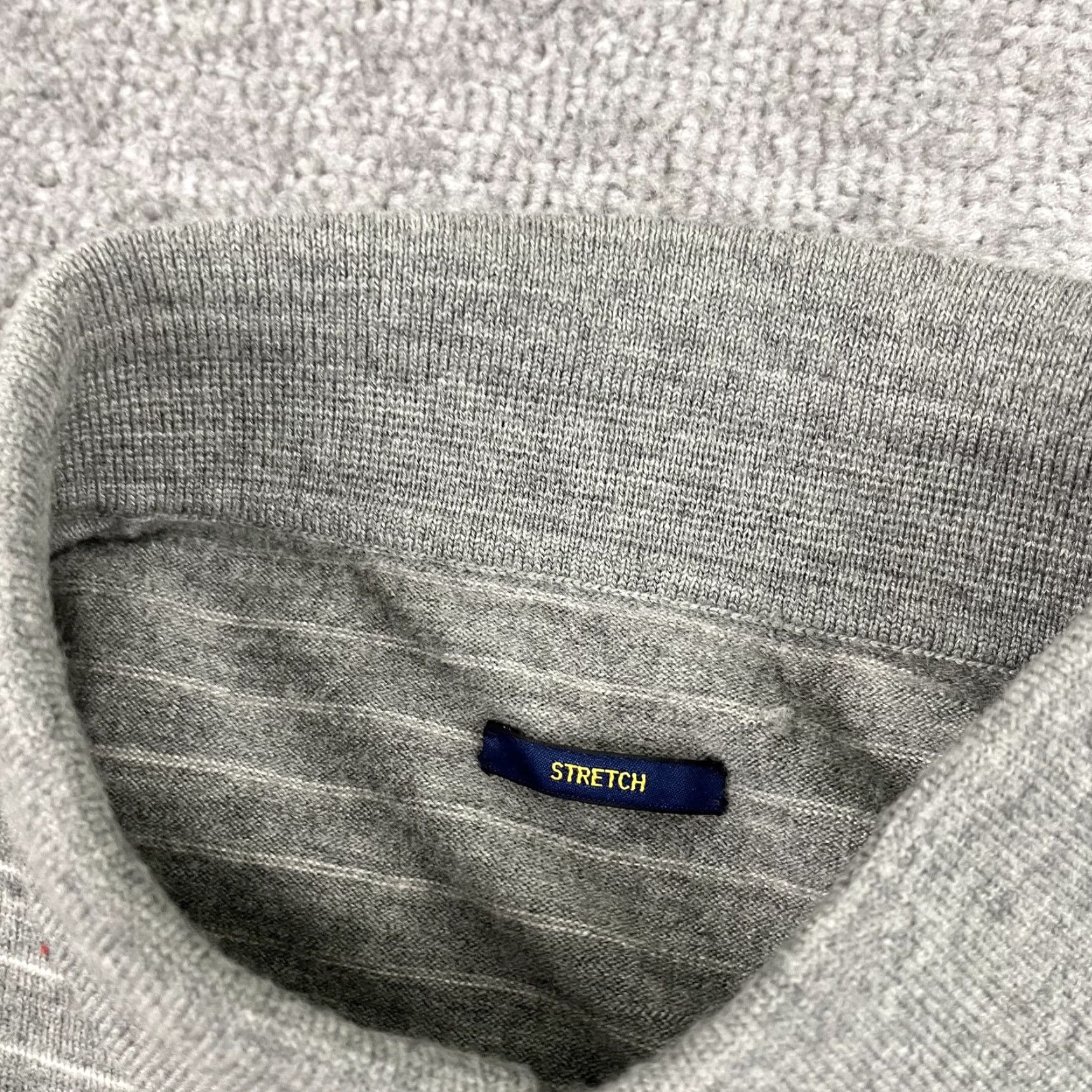 Ralph Lauren Polo Ralph Lauren Polo Sweater Mens S/M Gray Striped Wool Blend Collar Jumper Size US S / EU 44-46 / 1 - 6 Thumbnail