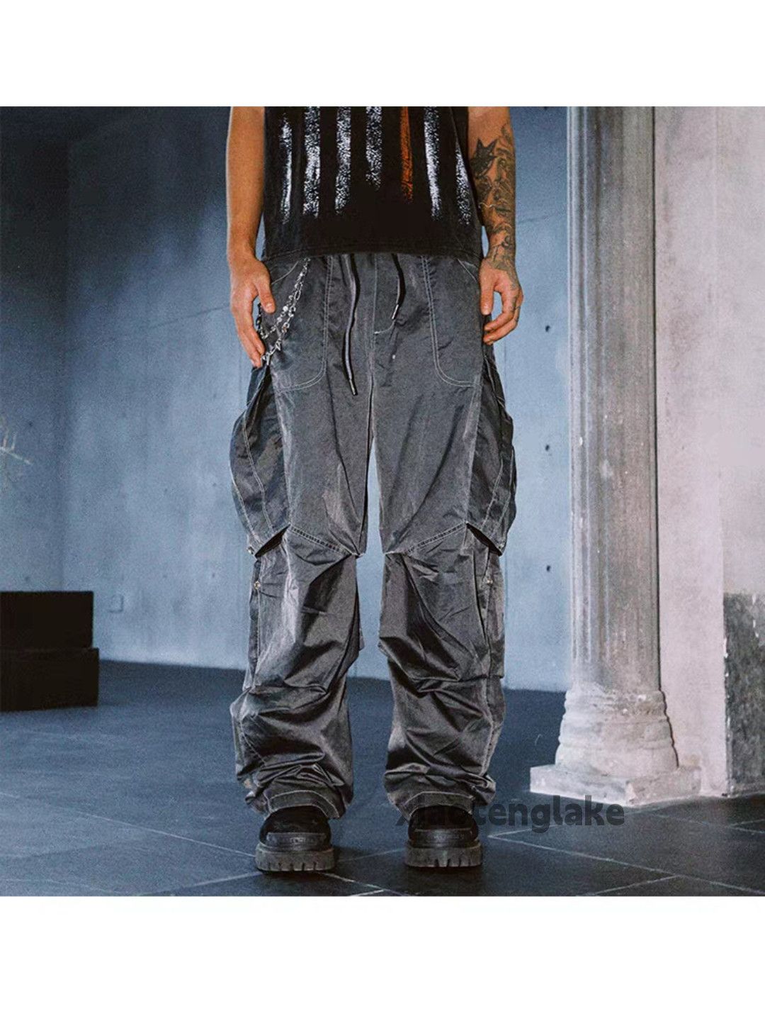 Vintage xtl utility military tactical loose baggy hiphop pants Size US 38 / EU 54 - 3 Thumbnail