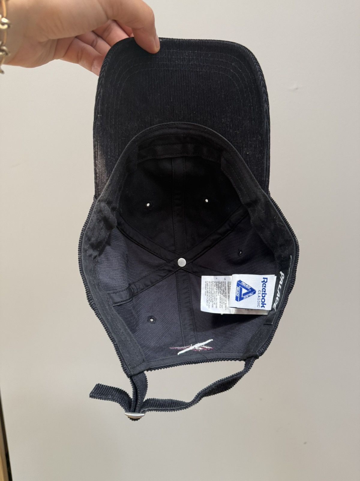 Palace Palace - Black Corduroy Logo Cap Size ONE SIZE - 4 Thumbnail