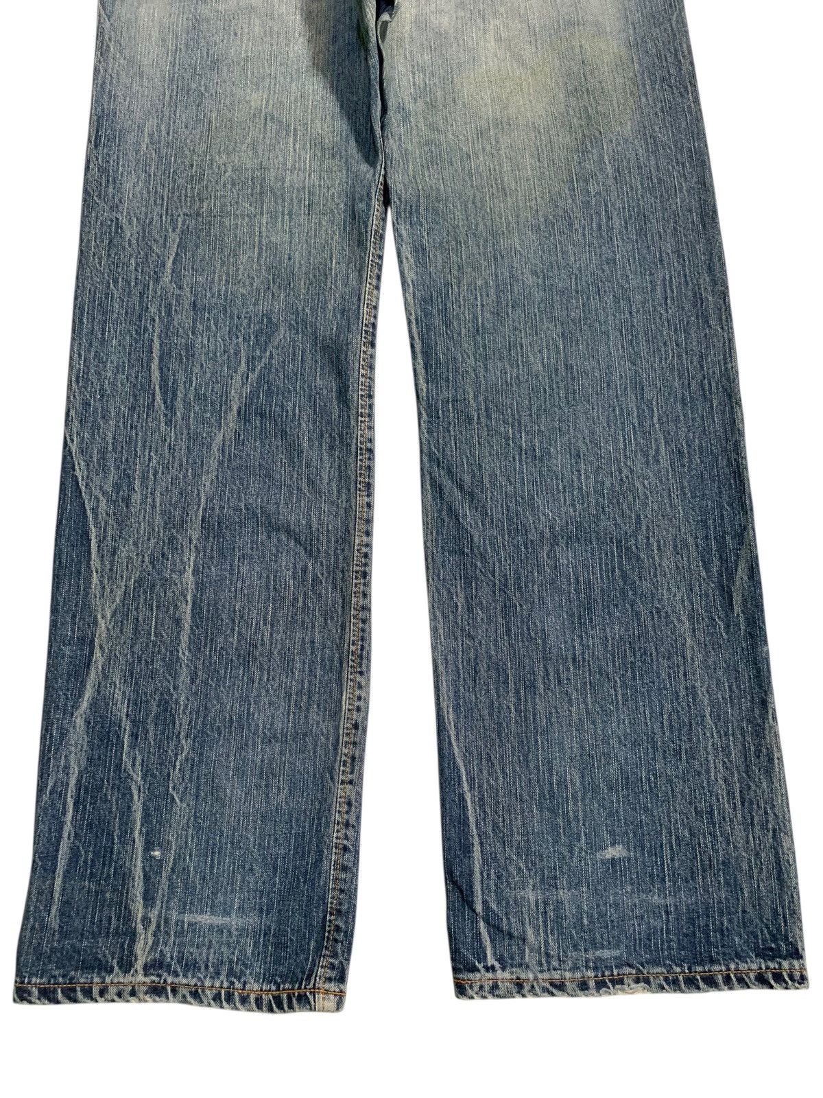 Japanese Brand VINTAGE EDWIN 505Z SELVEDGE RUSTY JAPANESE DISTRESSED DENIM Size US 35 - 10 Thumbnail