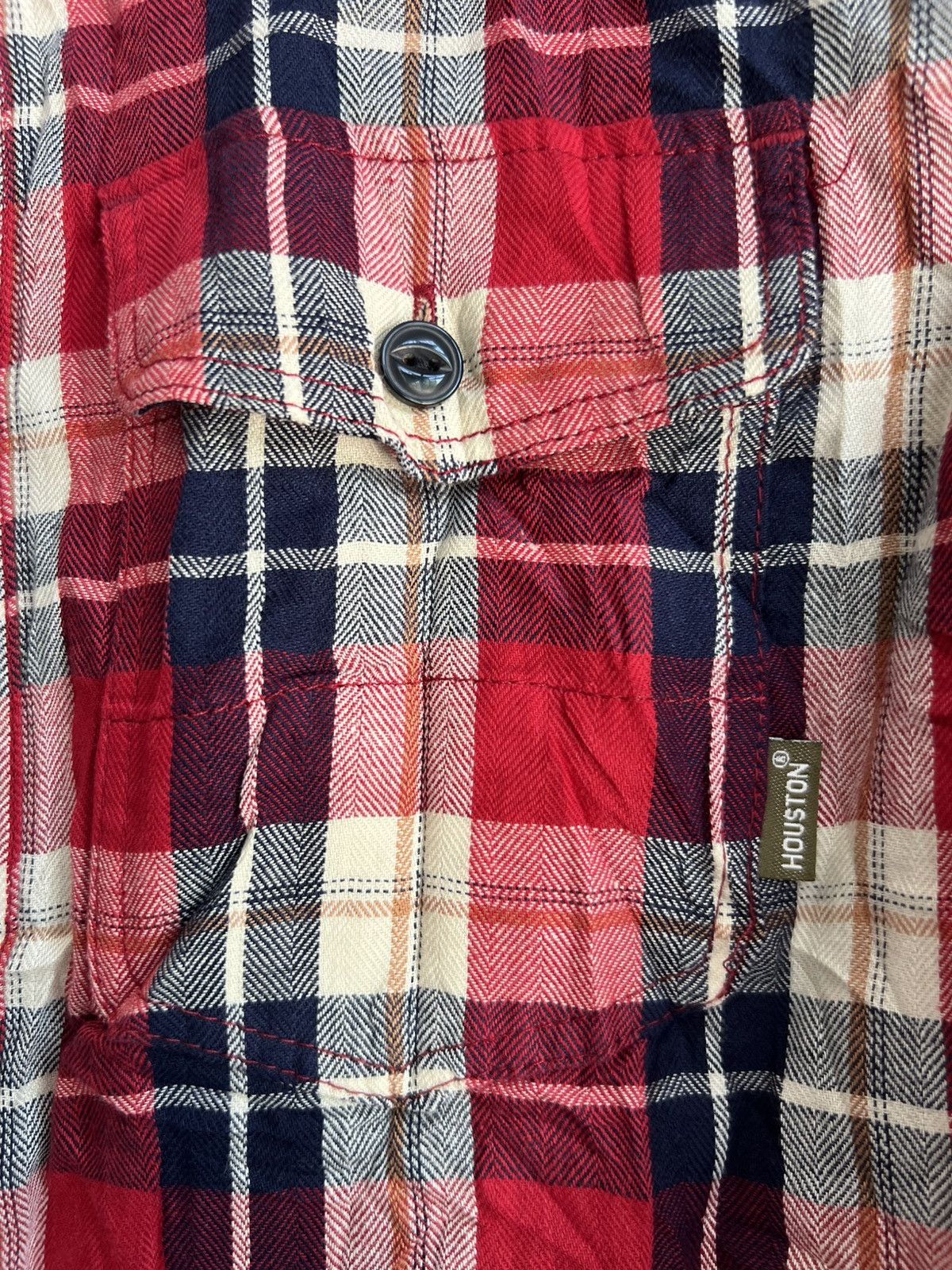 The Real McCoy's Houston Co 🇯🇵 Cat Eye Button Chin Strap Gusset Western Shirt Size US S / EU 44-46 / 1 - 6 Thumbnail