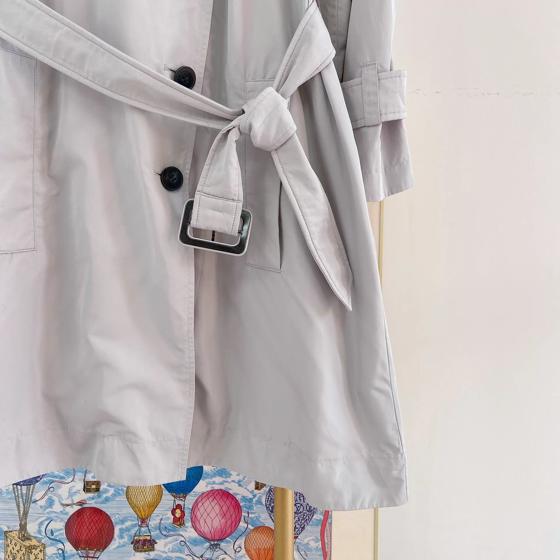 Emporio Armani Emporio Armani light gray trench coat 42 Size M / US 6-8 / IT 42-44 - 4 Thumbnail