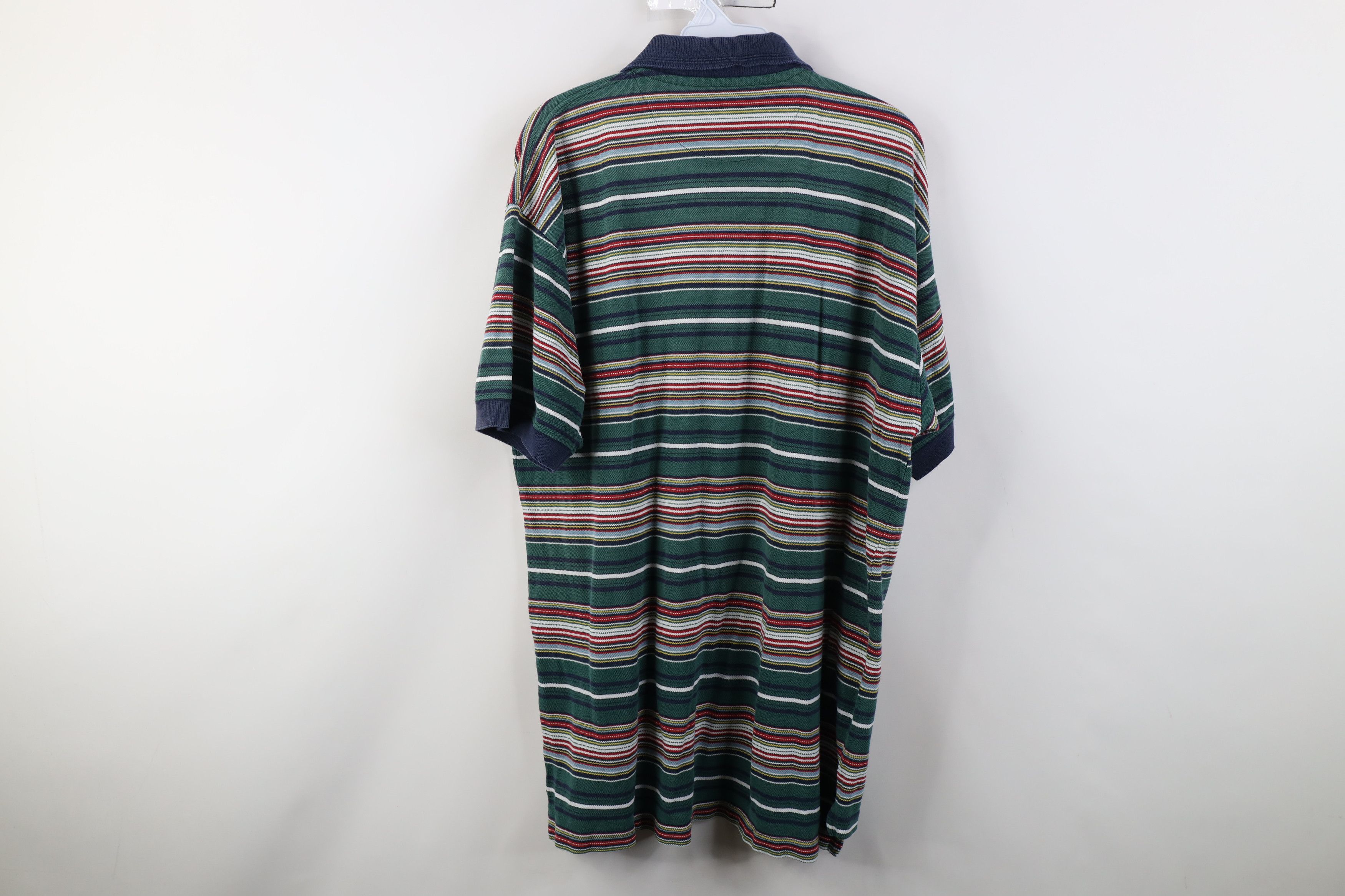 Vintage Vintage 90s Streetwear Striped Knit Collared Golf Polo Shirt Size US XL / EU 56 / 4 - 8 Thumbnail