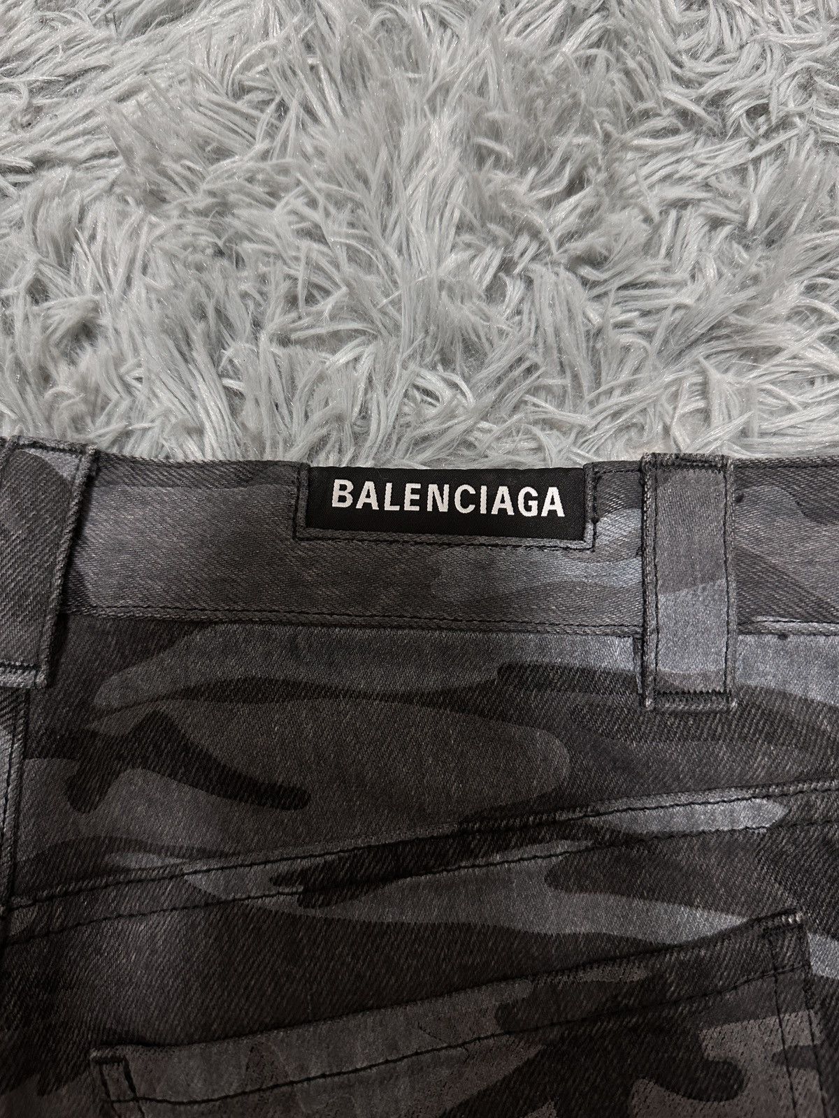 Balenciaga Balenciaga Navy camouflage Capri pants Size US 30 / EU 46 - 3 Thumbnail
