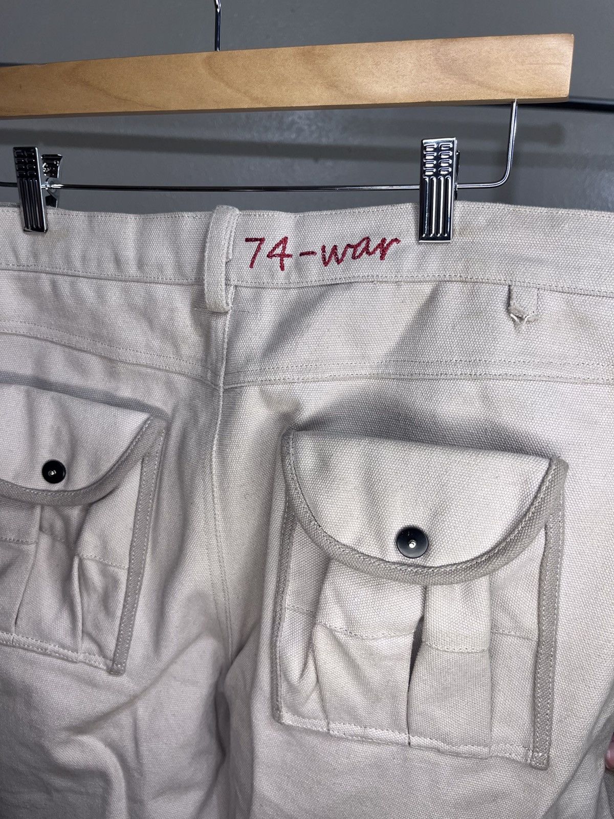 Vintage 74 is War Uniform Khaki Cargo Size US 34 / EU 50 - 5 Thumbnail