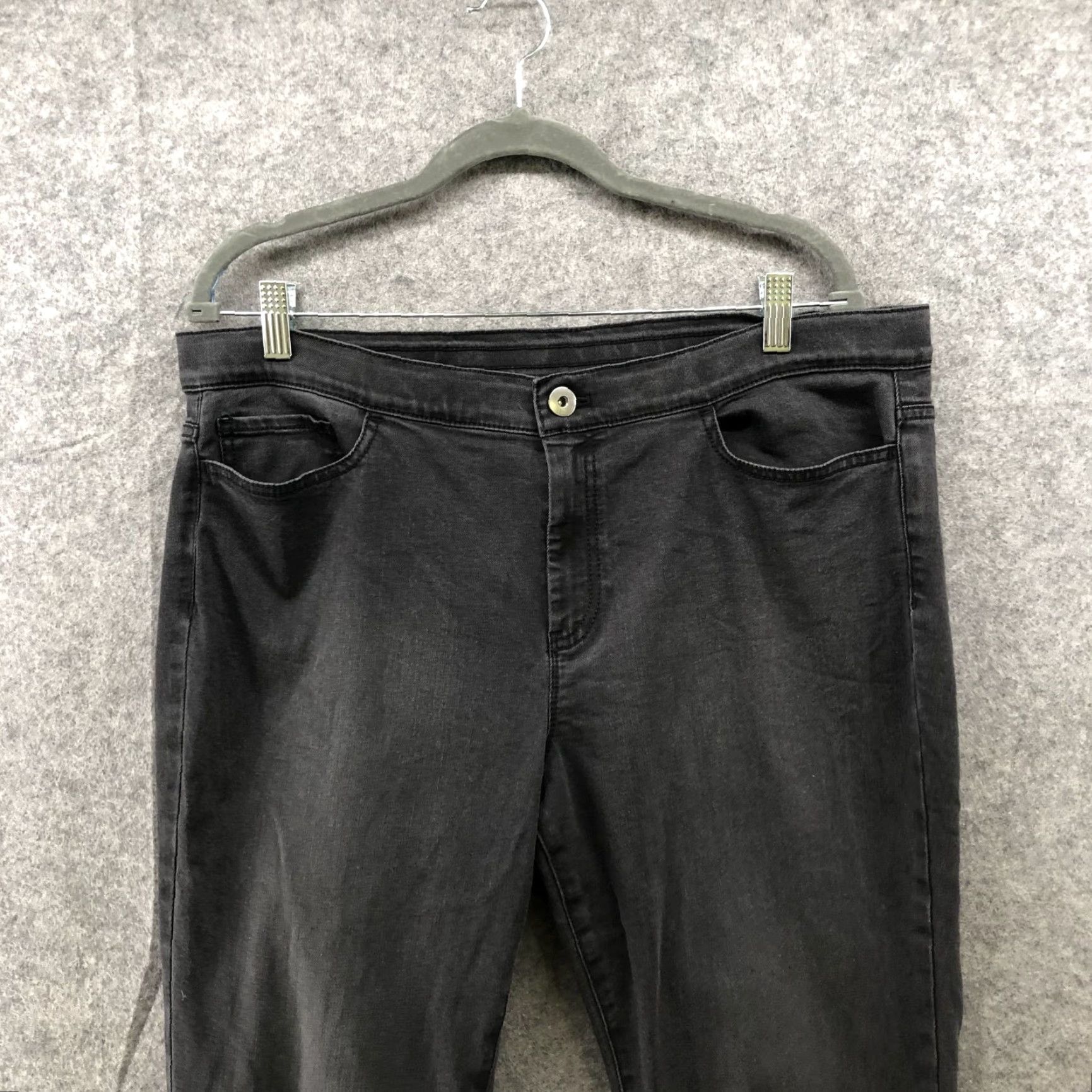 J. Jill J. Jill Leggings Jeans Womens 16 Skinny Washed Black Stretch Denim 5-Pocket 31 Inseam Cotton Blend Slim Mid Rise Regular Type: Jeans Mens? Womens Size 38" / US 16 / IT 52 - 3 Thumbnail