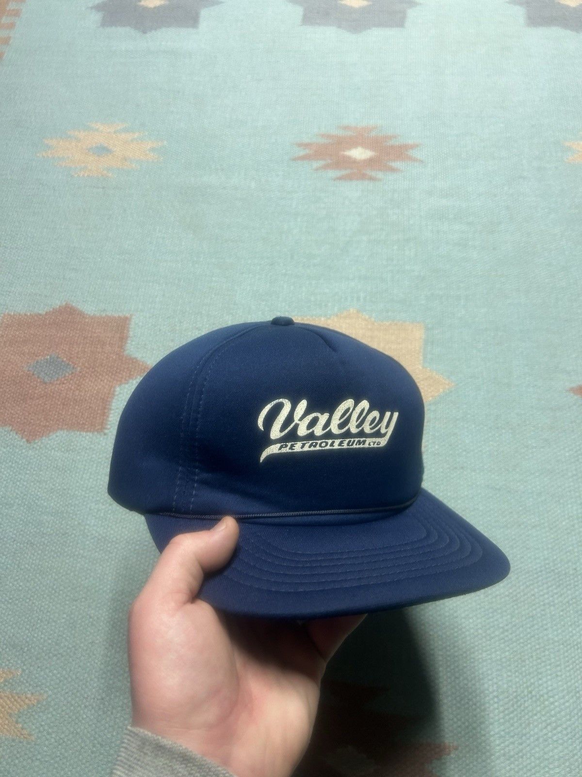 Vintage Vtg snap hat valley petroleum Michigan spell out script logo Size ONE SIZE - 1 Thumbnail