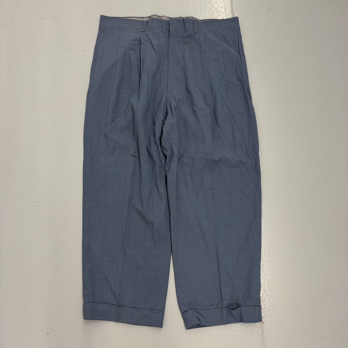 Other NOS Vintage 50s Sunset Loeb Rayon Fleck Wool Trousers 38x27 Size US 38 / EU 54 - 1 Thumbnail