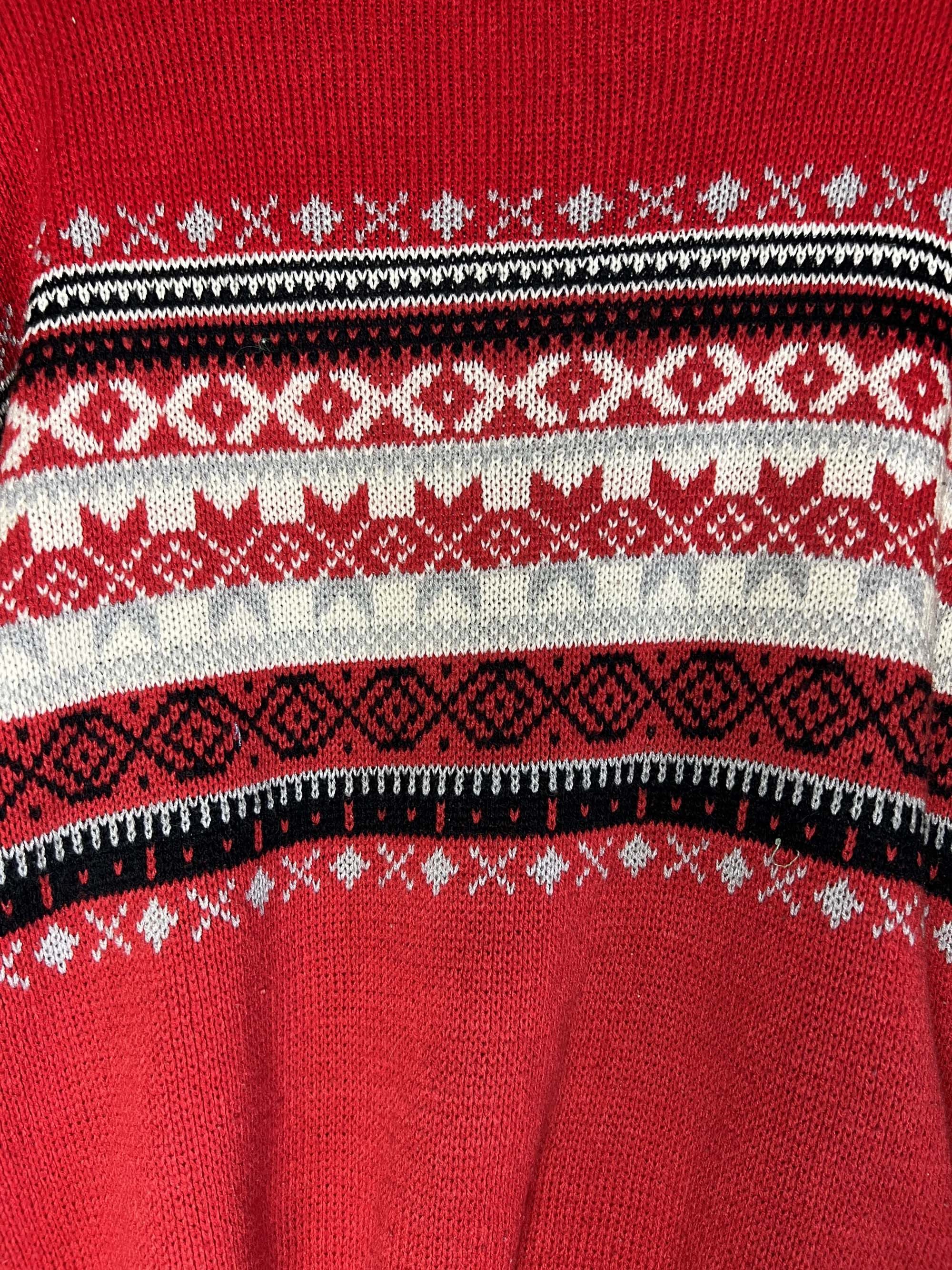 Puritan Vintage 1980's-1990's Puritan Red Knit Pullover Sweater Size US M / EU 48-50 / 2 - 14 Thumbnail